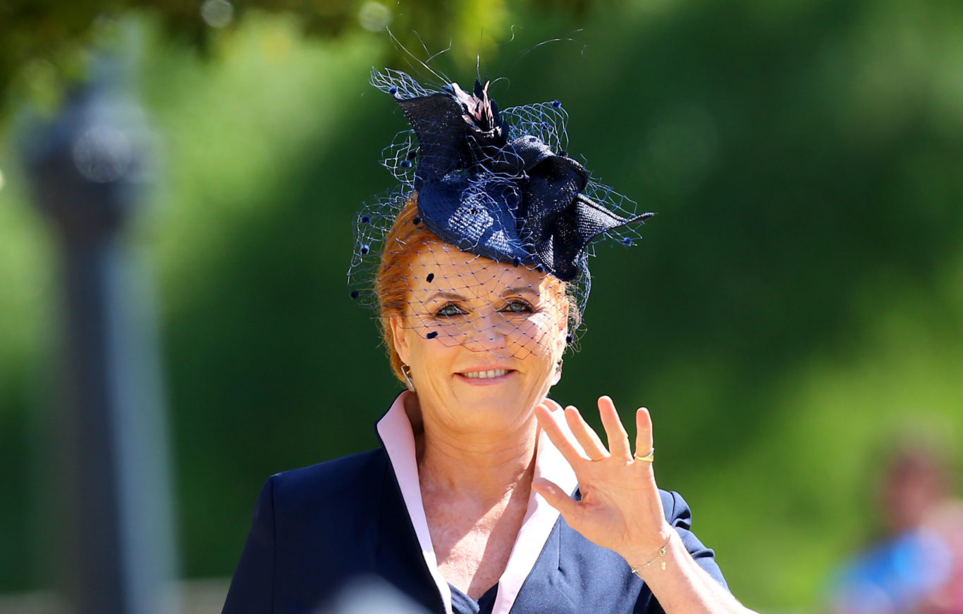 The Duchess of York waves to the camera (Gareth Fuller/PA)