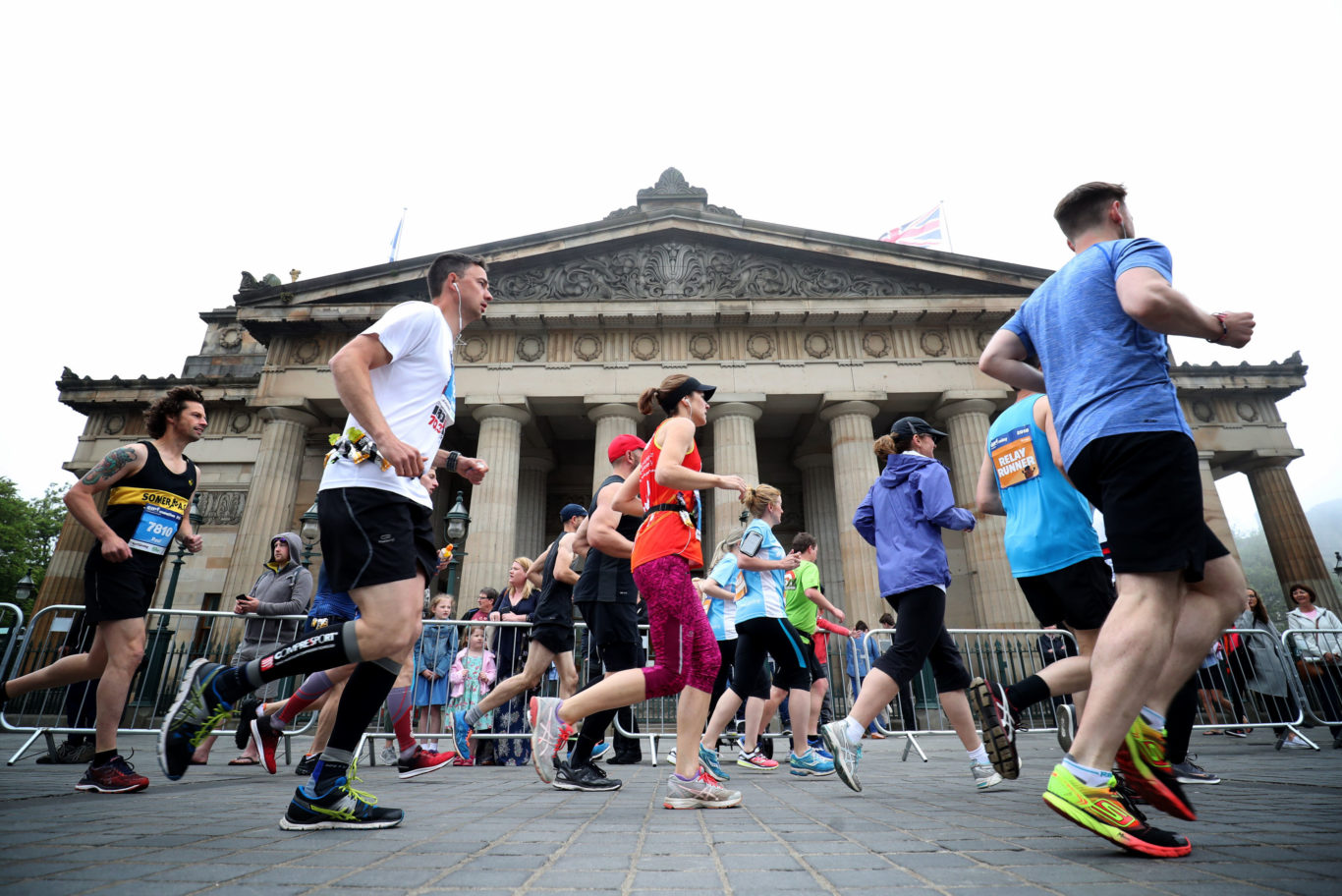 The route went through the centre of Edinburgh (Jane Barlow/PA)