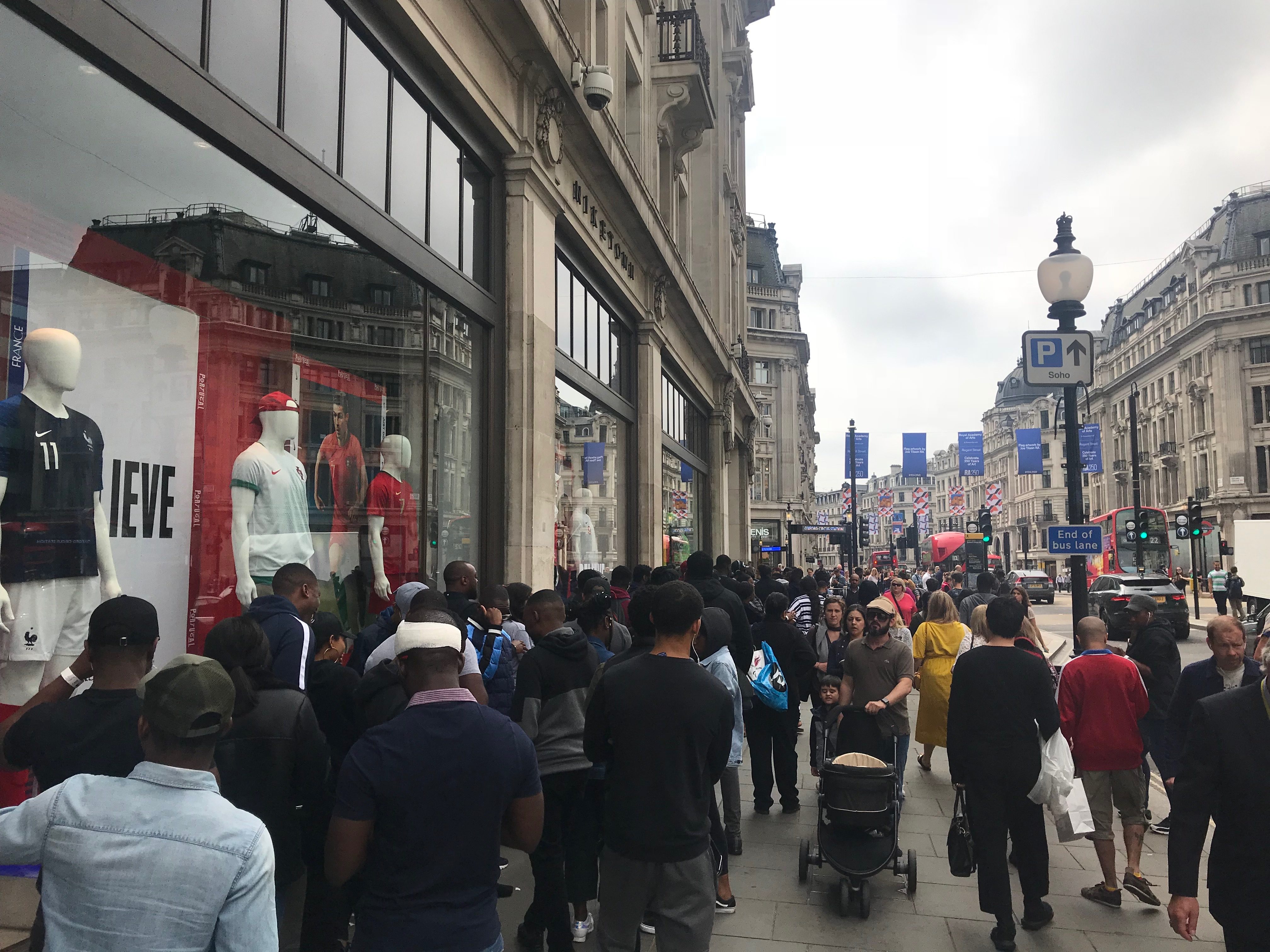 The queue on Oxford Street