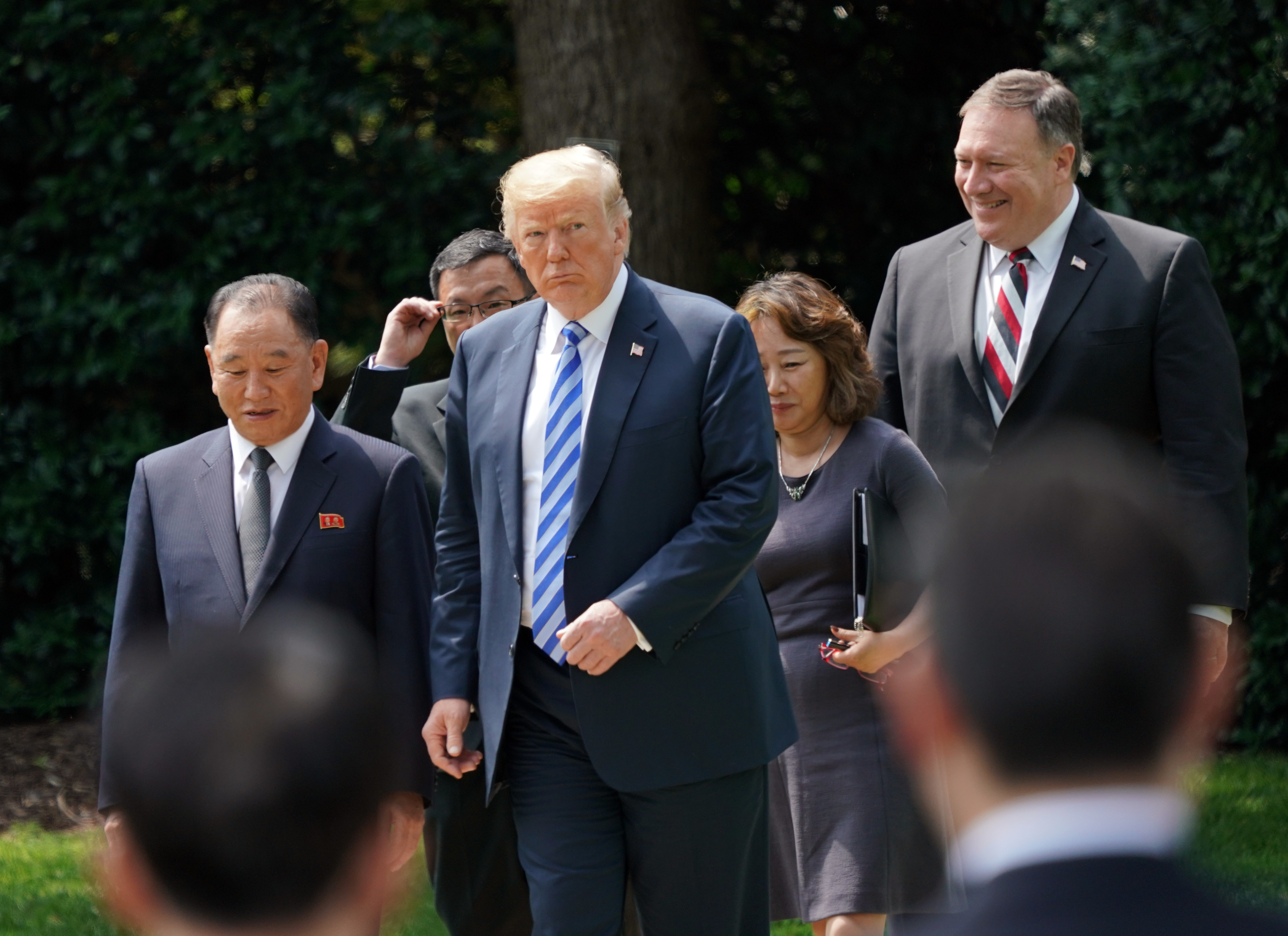 Donald Trump with Kim Yong Chol