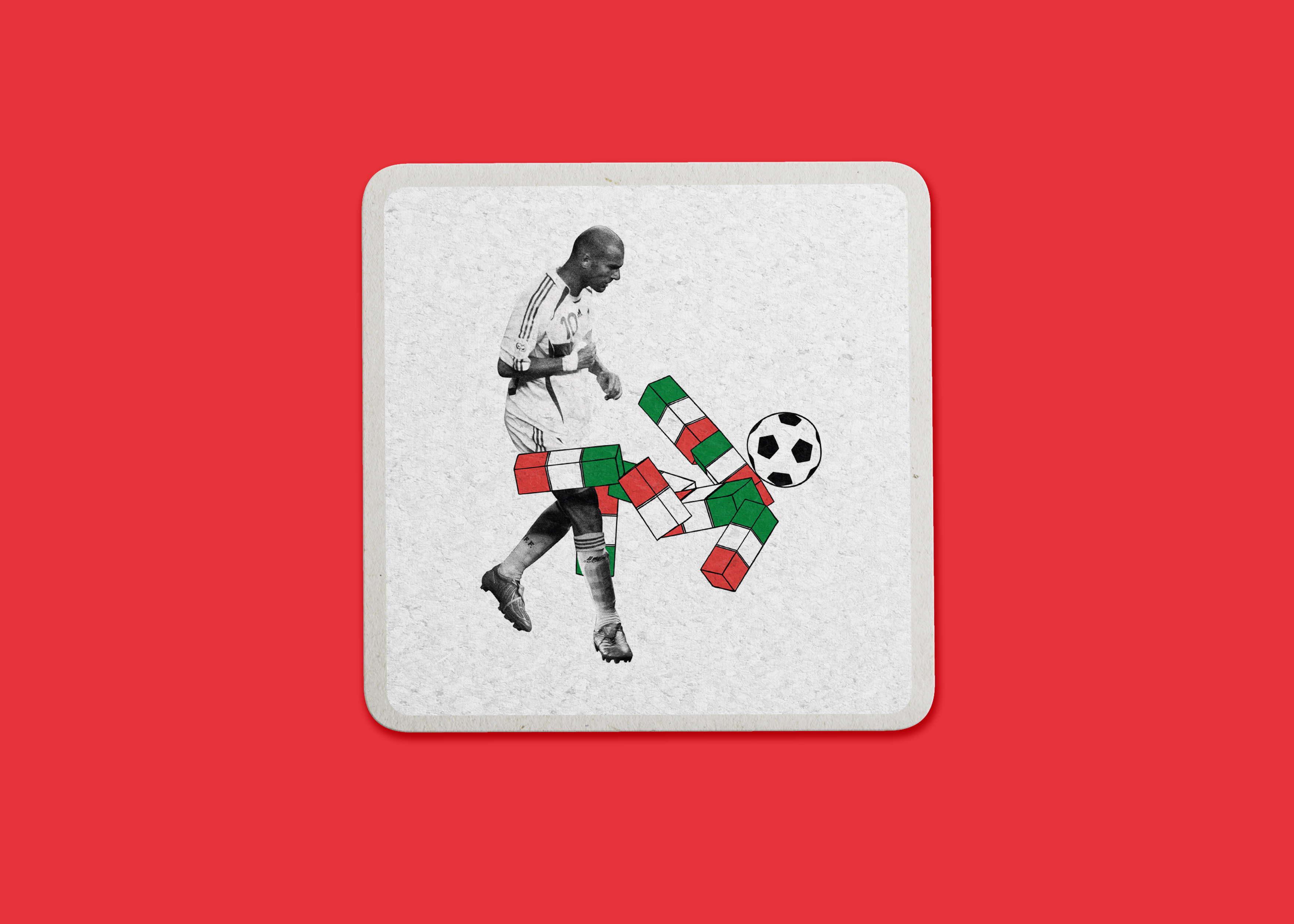 A World Cup-themed coaster