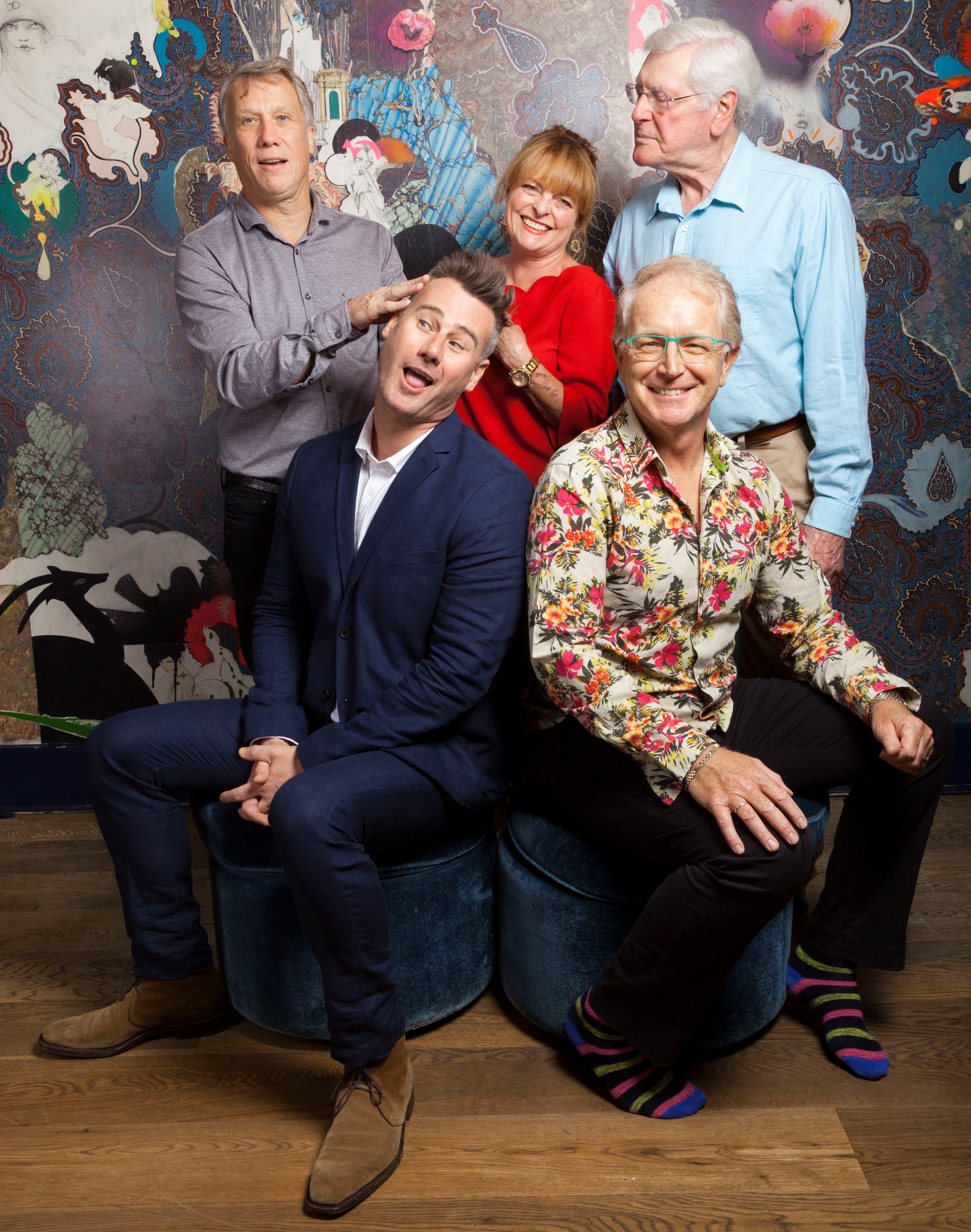 Peter Duncan, Tim Vincent Janet Ellis, Mark Curry and Peter Purves