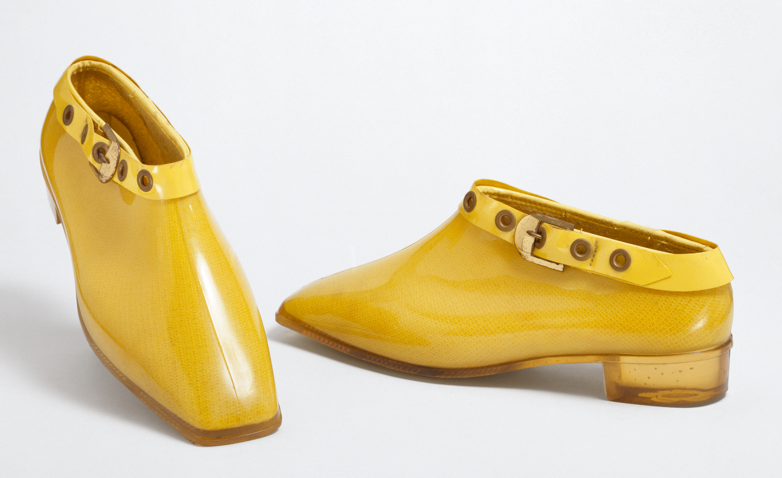 Mary Quant PVC ankle boots (Victoria And Albert Museum, London)