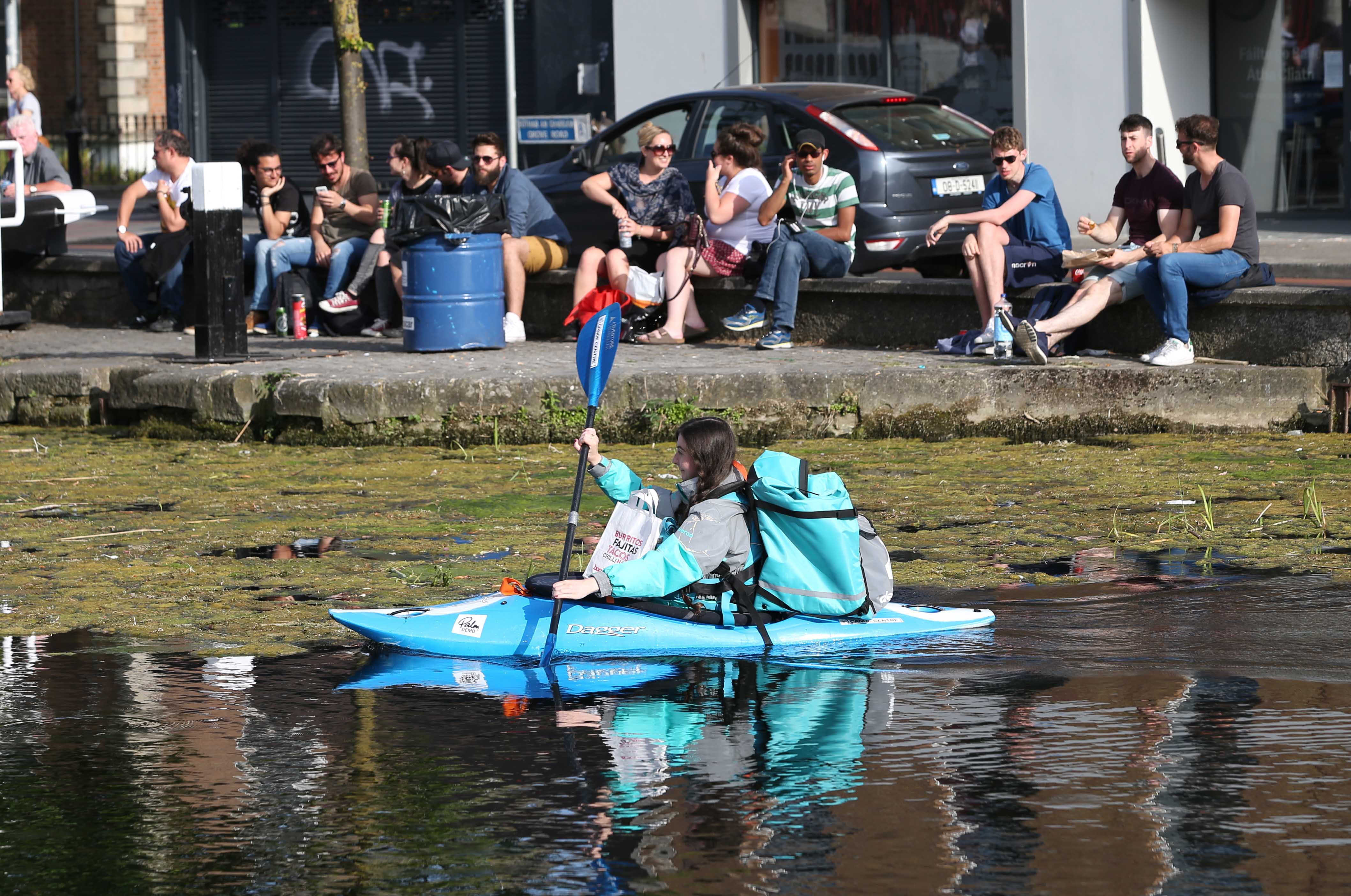 Deliveroo made deliveries via canoe