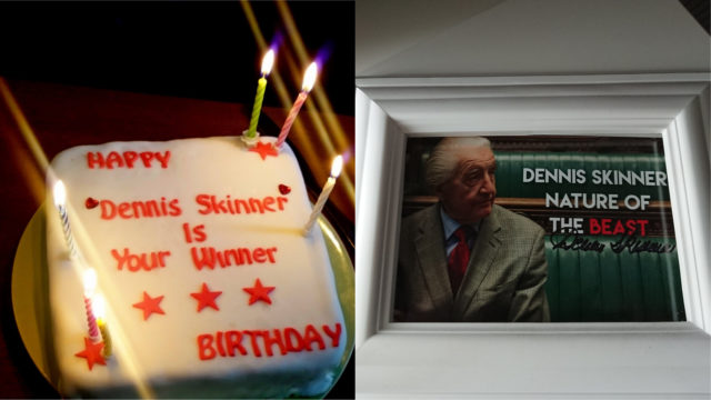 Susie Stewart's Dennis Skinner themed items