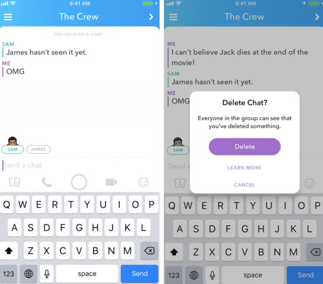 New Snapchat update lets you delete messages you didn t 