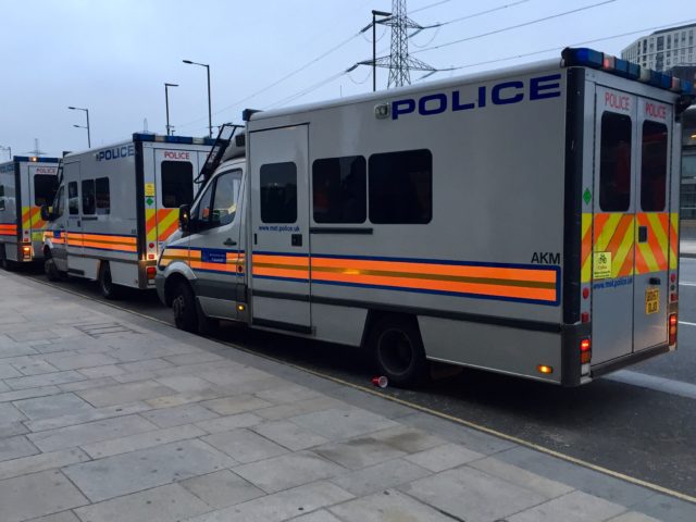 Police launched a series of dawn raids (Met Police)
