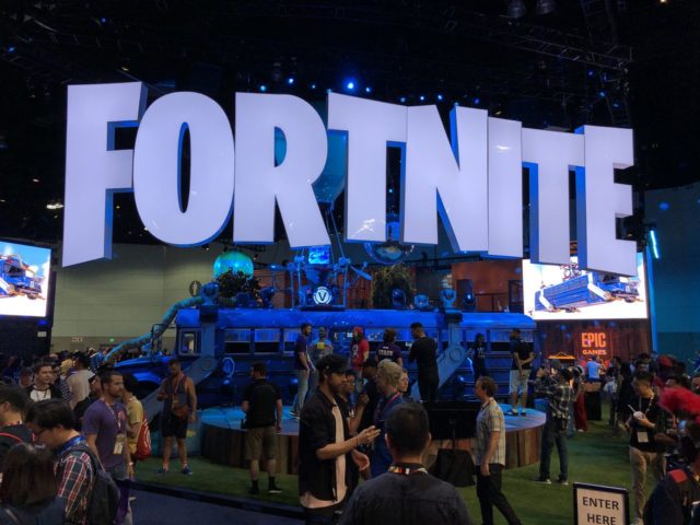 Fortnite's floor space at E3 2018