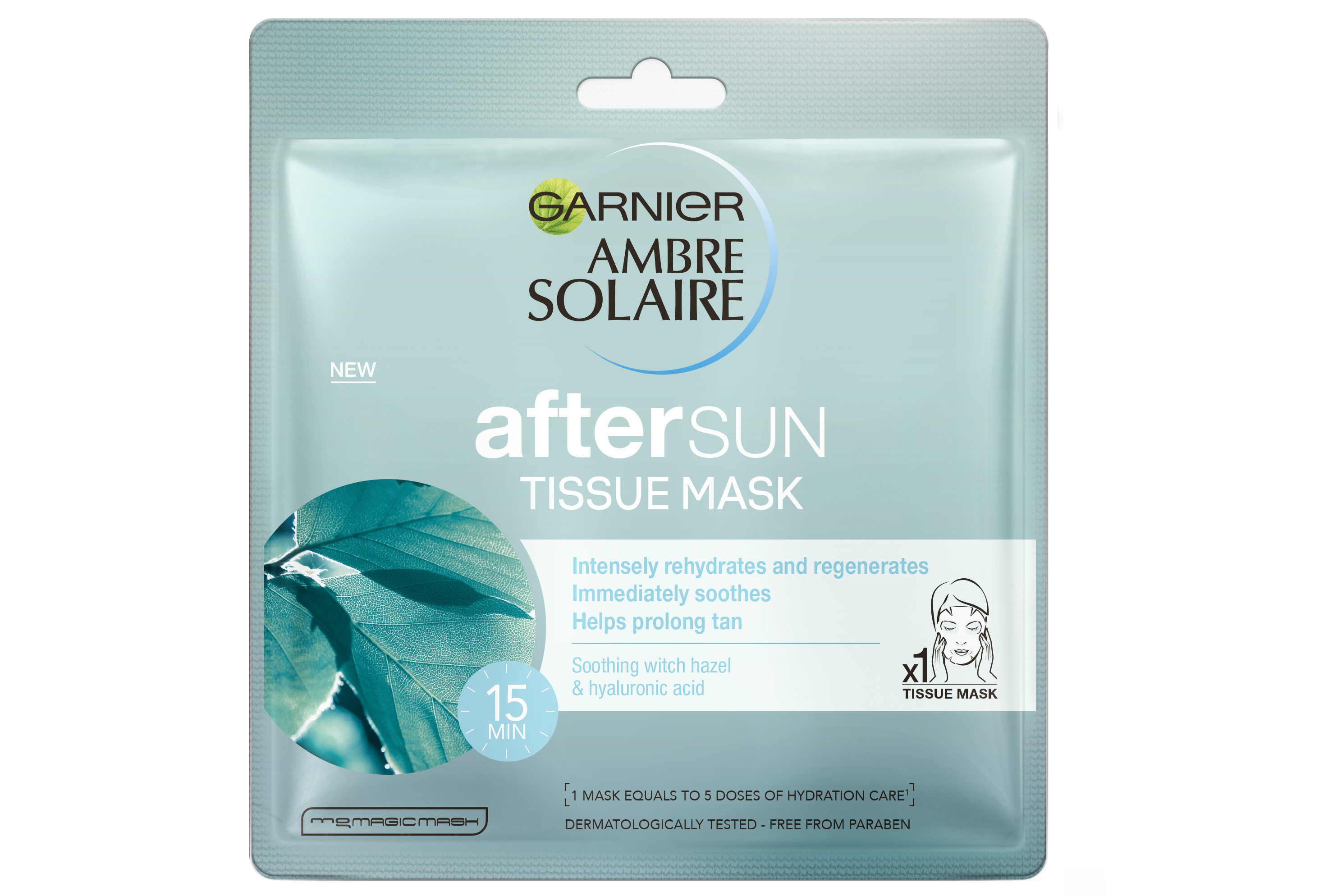 Garnier Ambre Solaire After Sun Cooling Face Sheet Mask