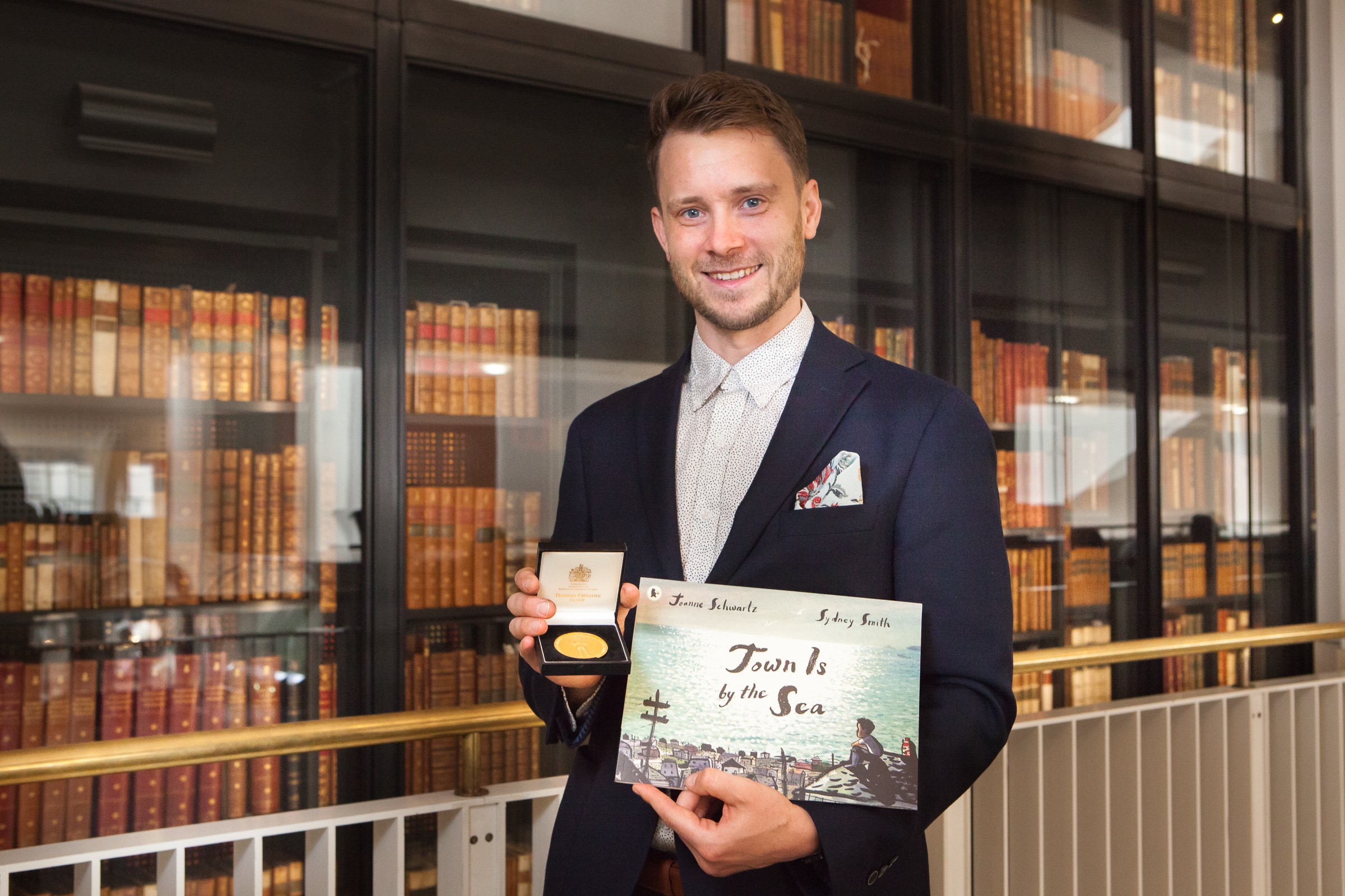 CILIP Kate Greenaway medal winner Sydney Smith (Katariina Jarvinen/British Library)