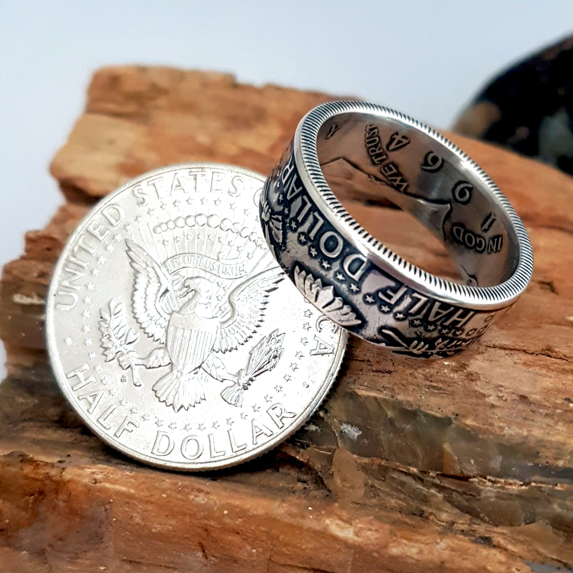 A US coin made into a ring by Celtic Coin Crafts