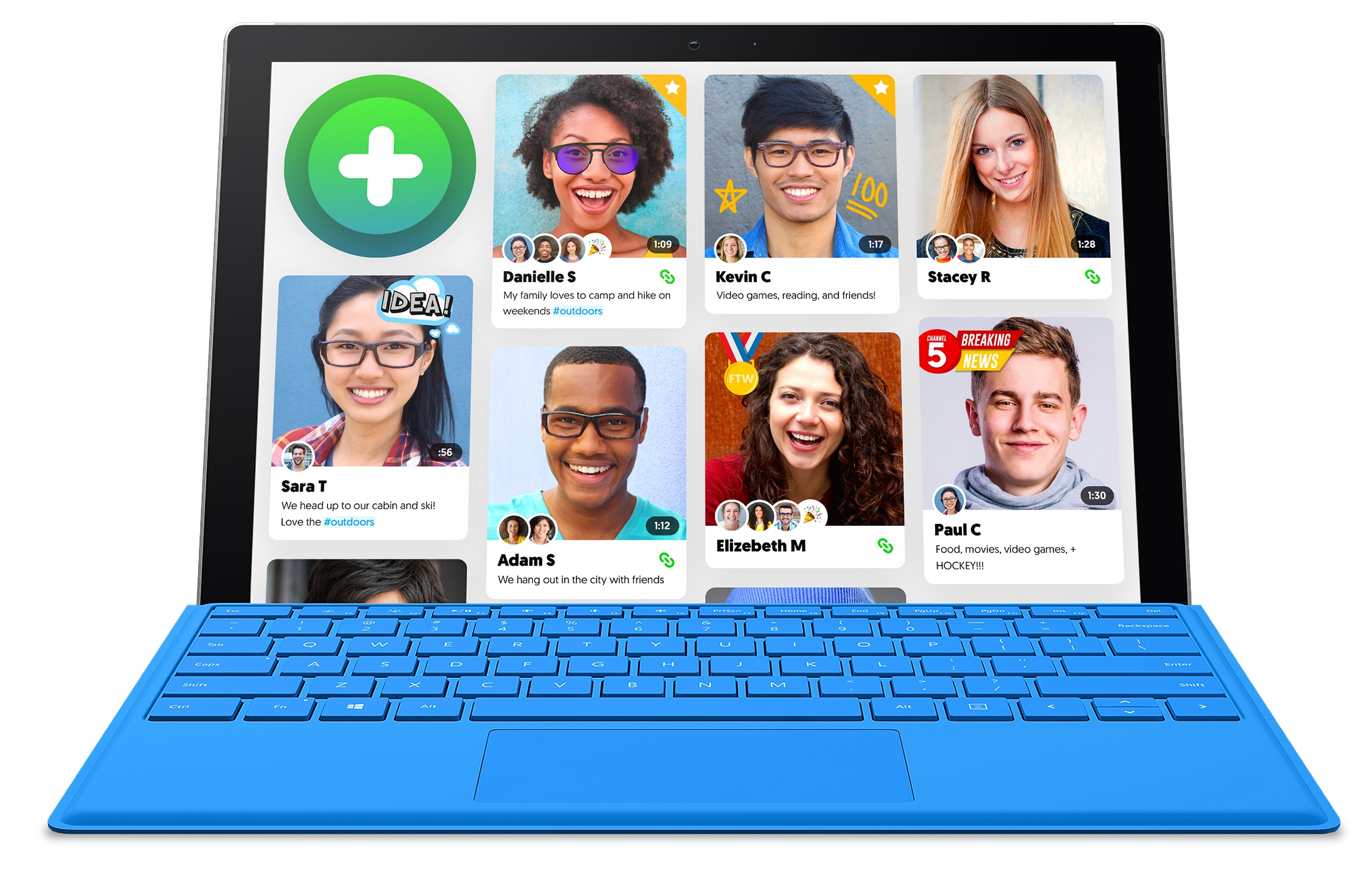 The Flipgrid interface on a laptop