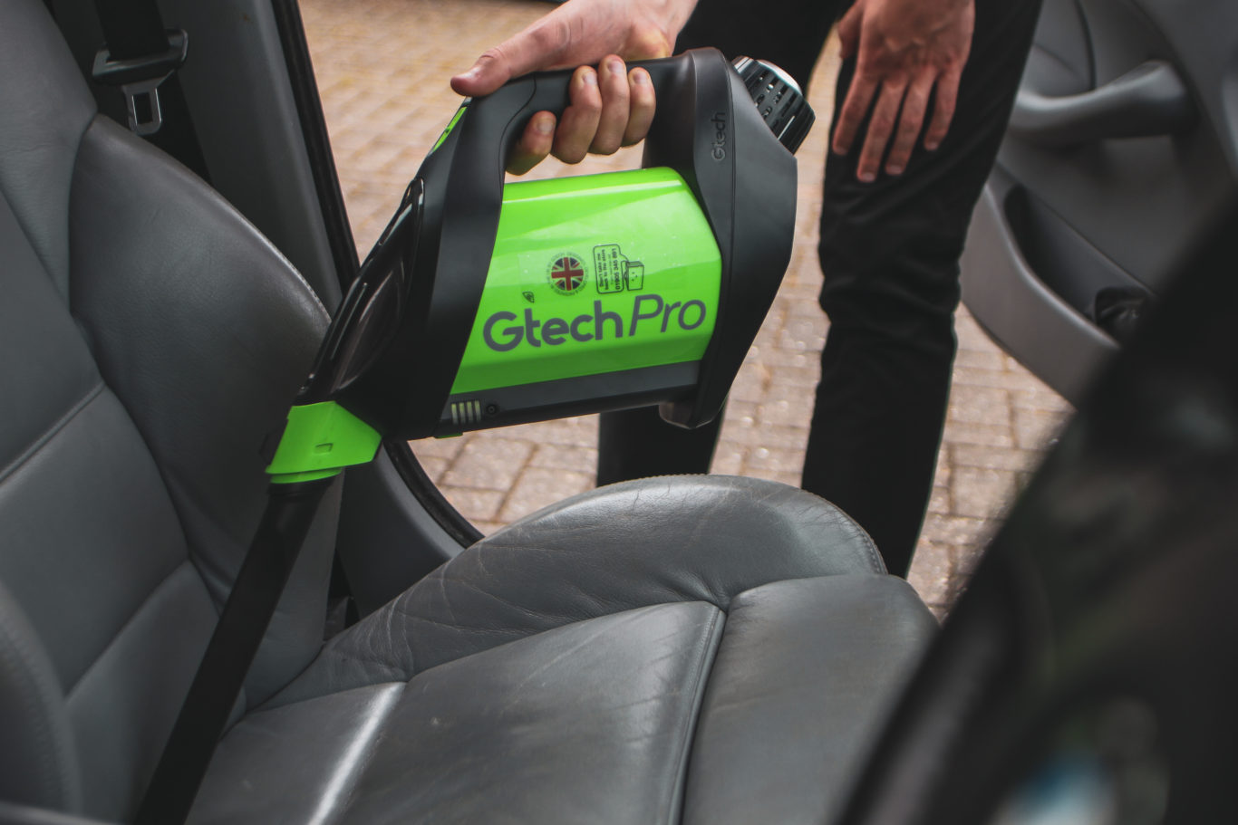 The Gtech packs plenty of power for vacuuming the car