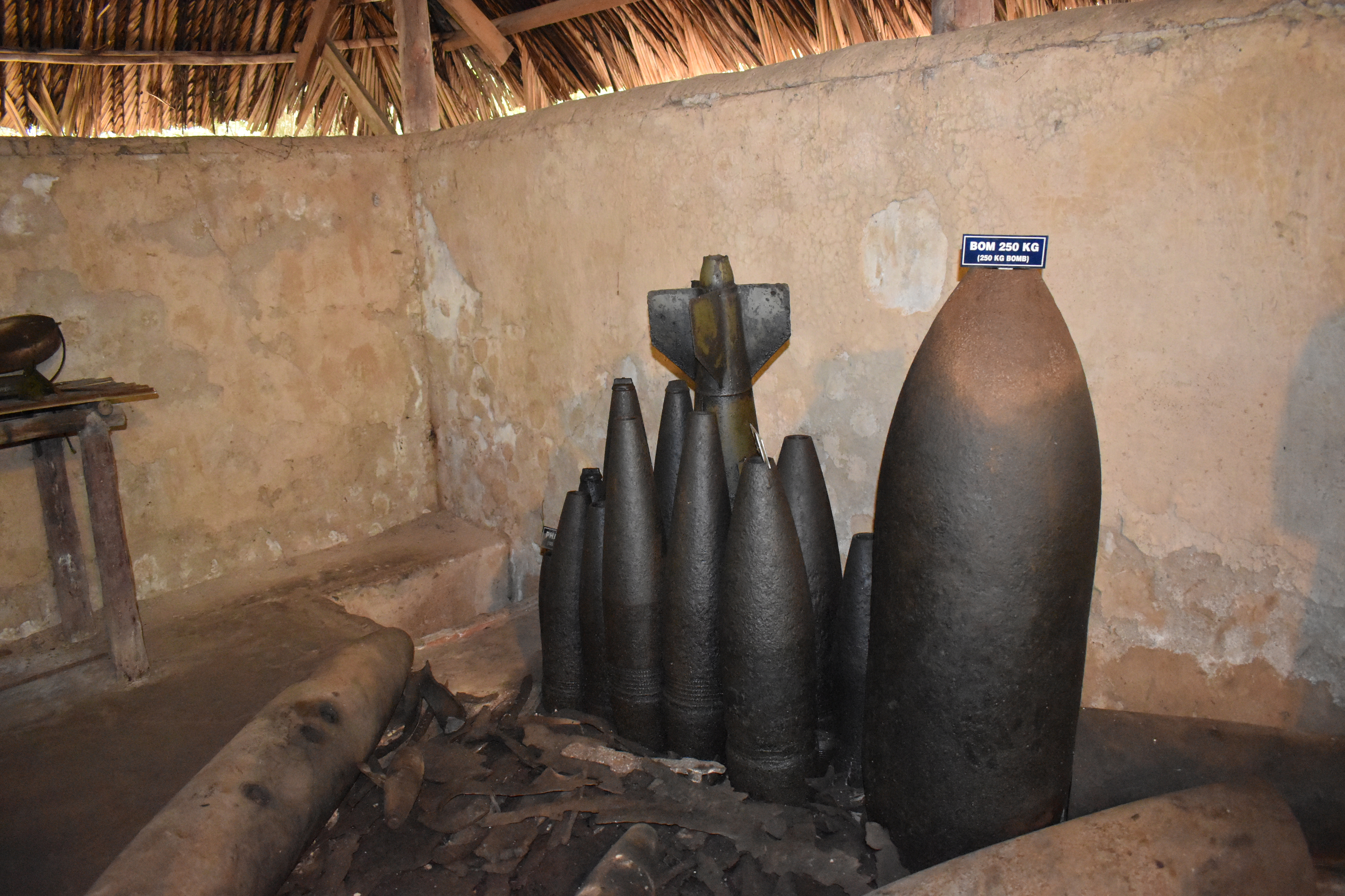Bombs from Vietnam War at Vietcong tunnel systems in Cu Chi (Thinkstock/PA)