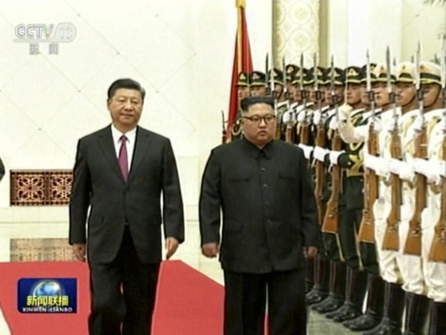 Kim Jong Un and Xi Jinping