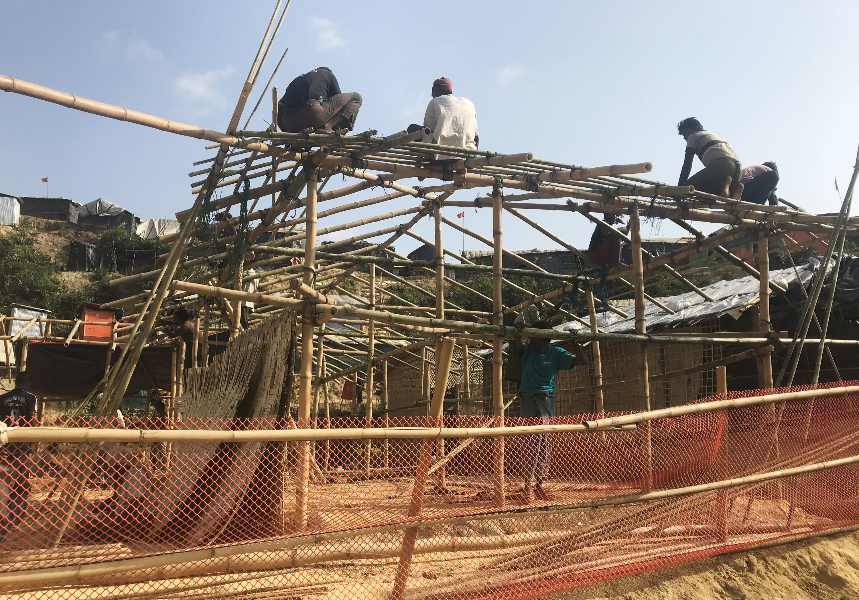 Construction work in Balukhali