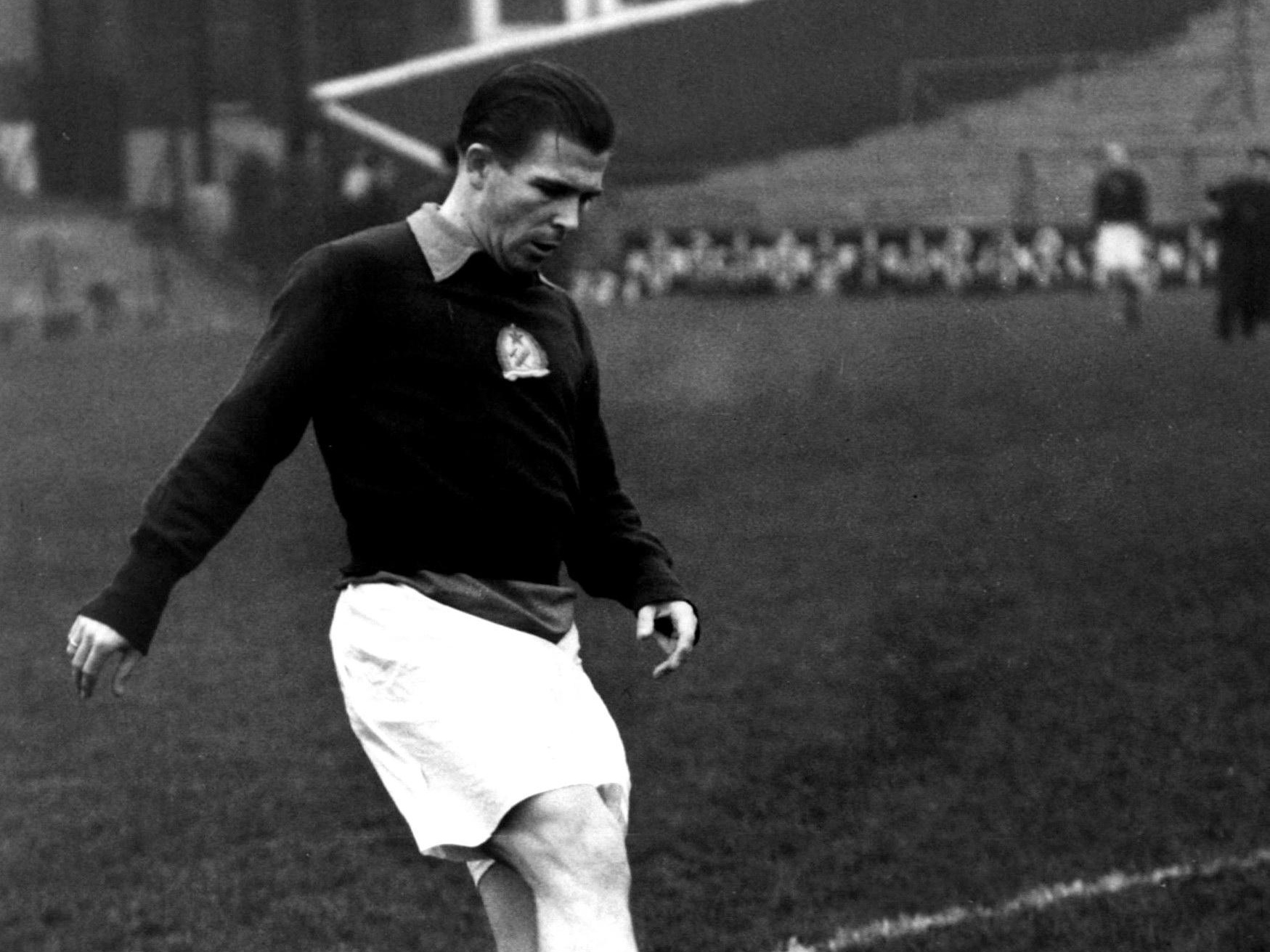 Hungary's Ferenc Puskas training at Craven Cottage