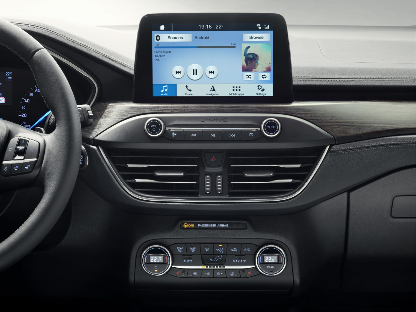 The Focus gains Ford's latest infotainment system