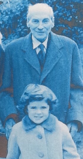 Jo Roundell Greene pictured with her grandfather Clement Attlee when she was aged five (family handout/PA)