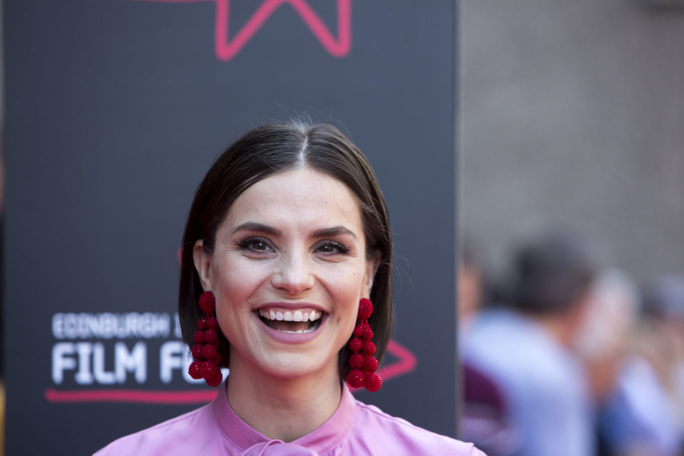 Charlotte Riley on the red carpet in Edinburgh (EIFF/PA)