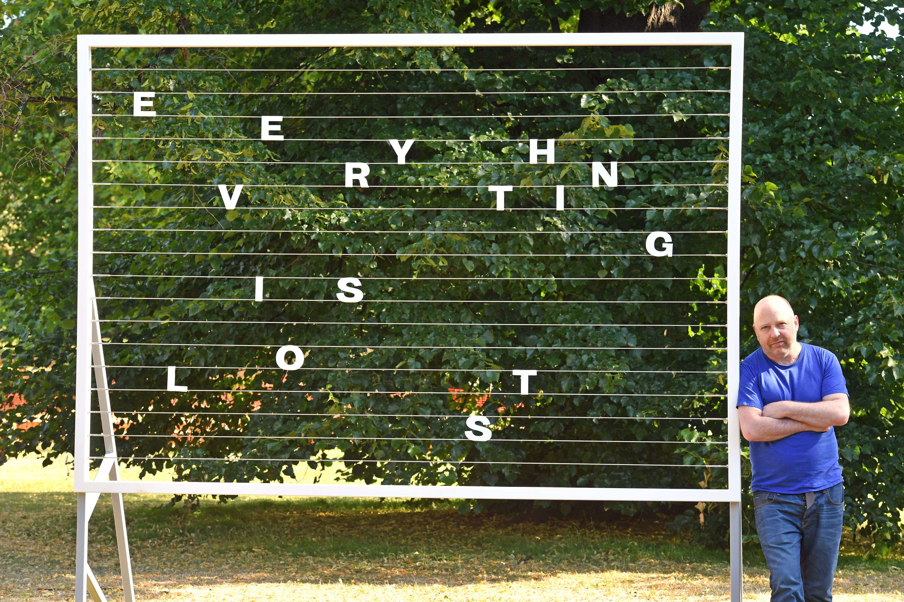 A sculpture in Frieze outdoor exhibition