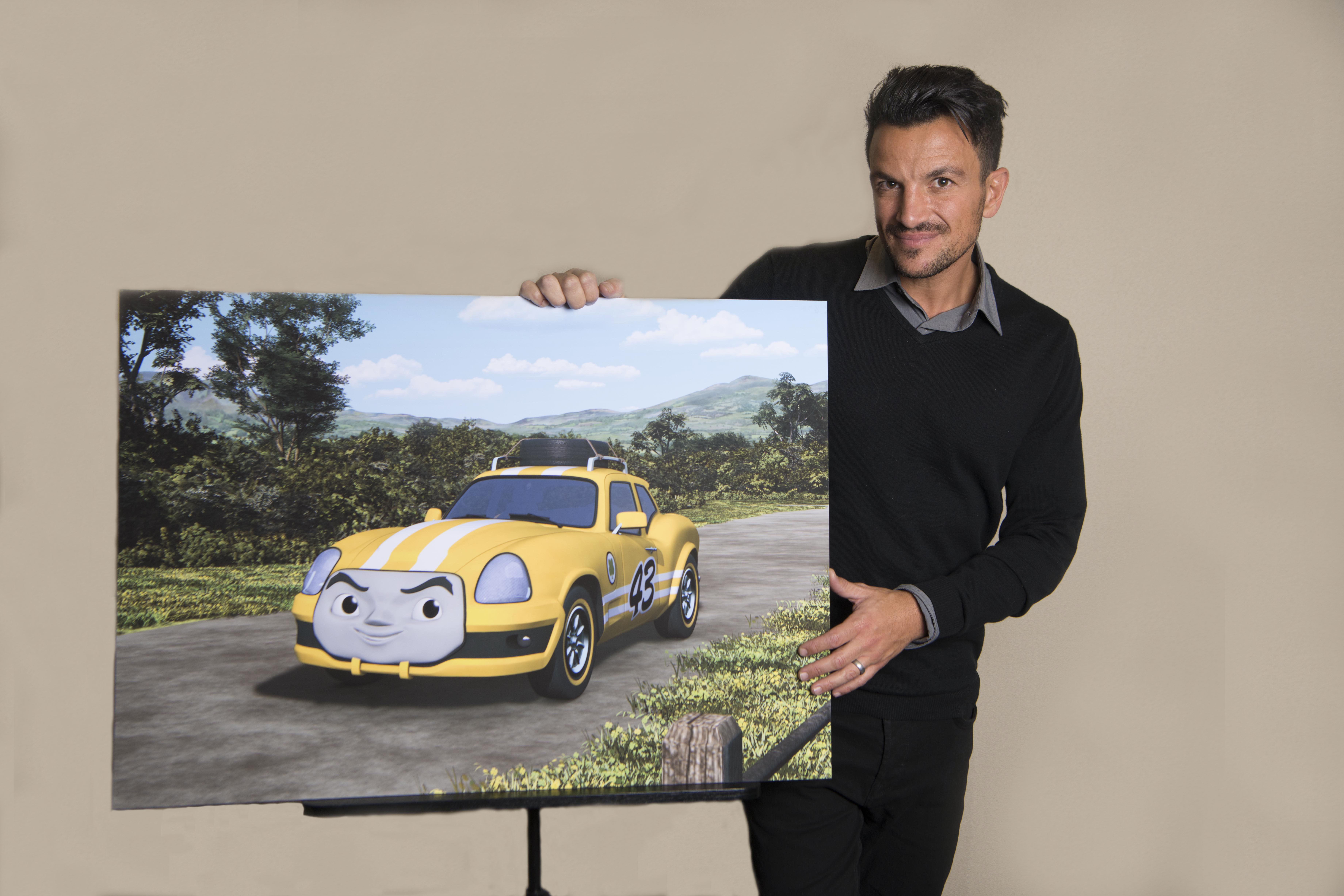 Peter Andre voices Ace the racing car (Hit Entertainment/PA)