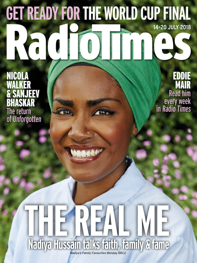 Nadiya Hussain on the cover of the Radio Times