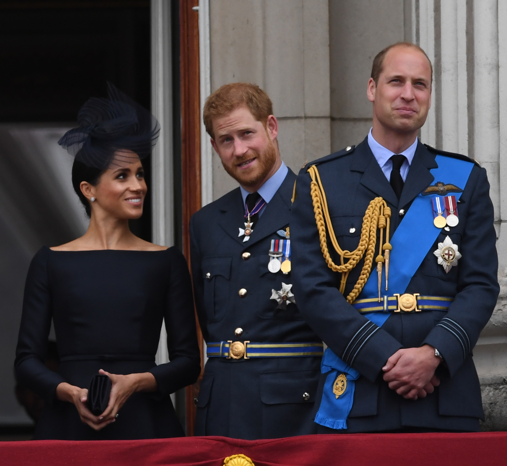 Meghan, Harry and William 