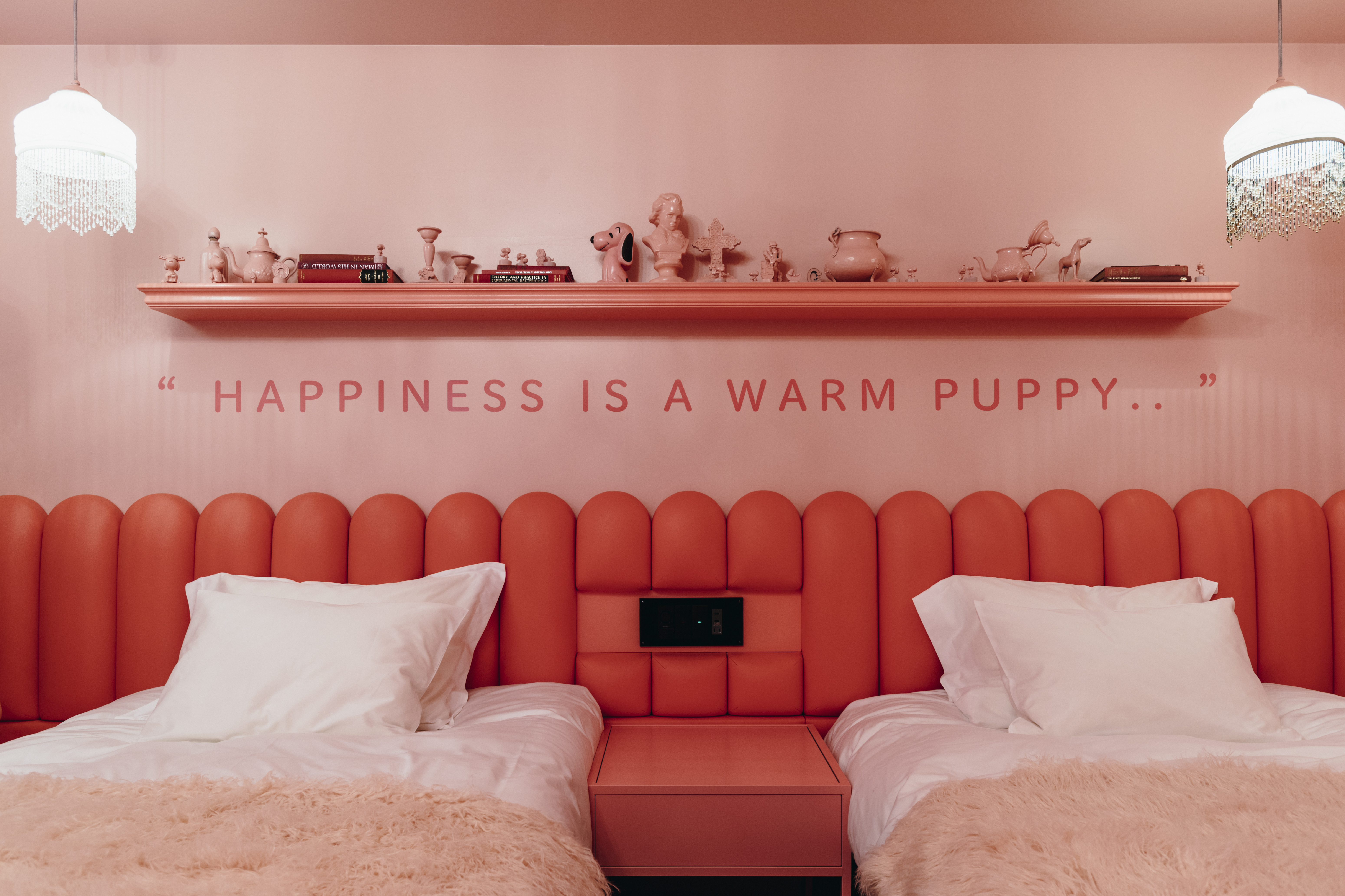 Room at the new Snoopy hotel in Japan