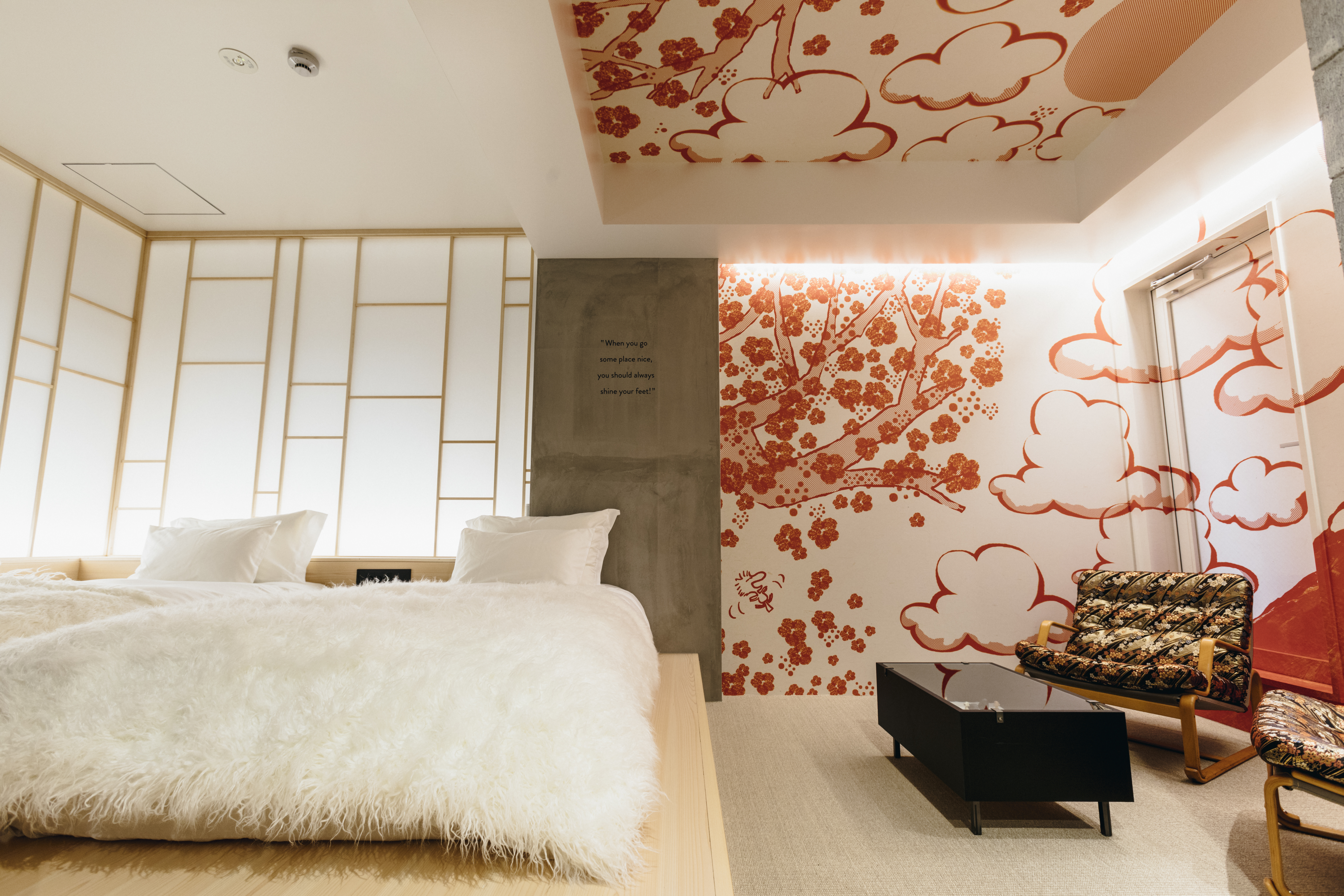 A room at the new Snoopy hotel