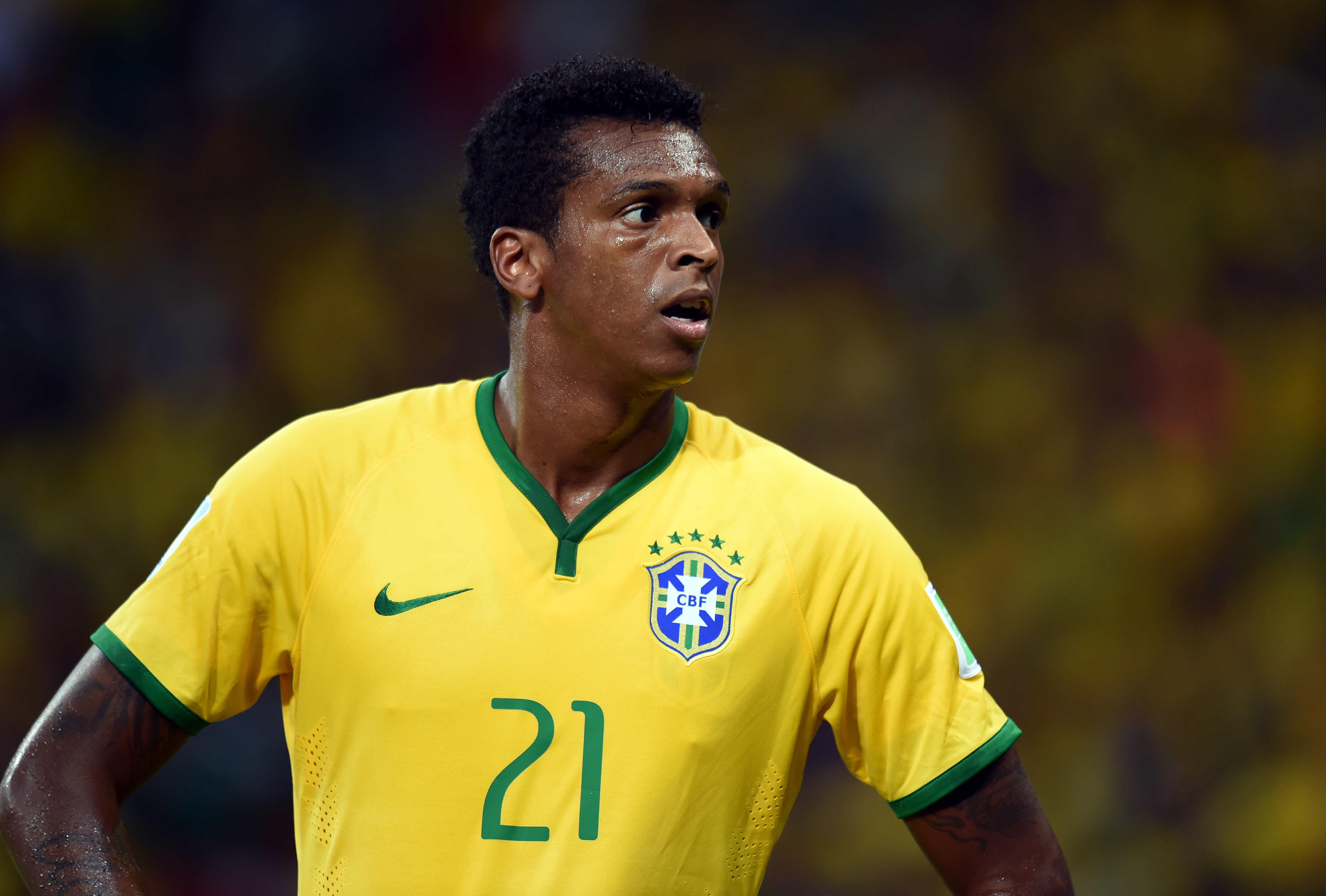 Brazilian footballer Jo at the 2014 World Cup