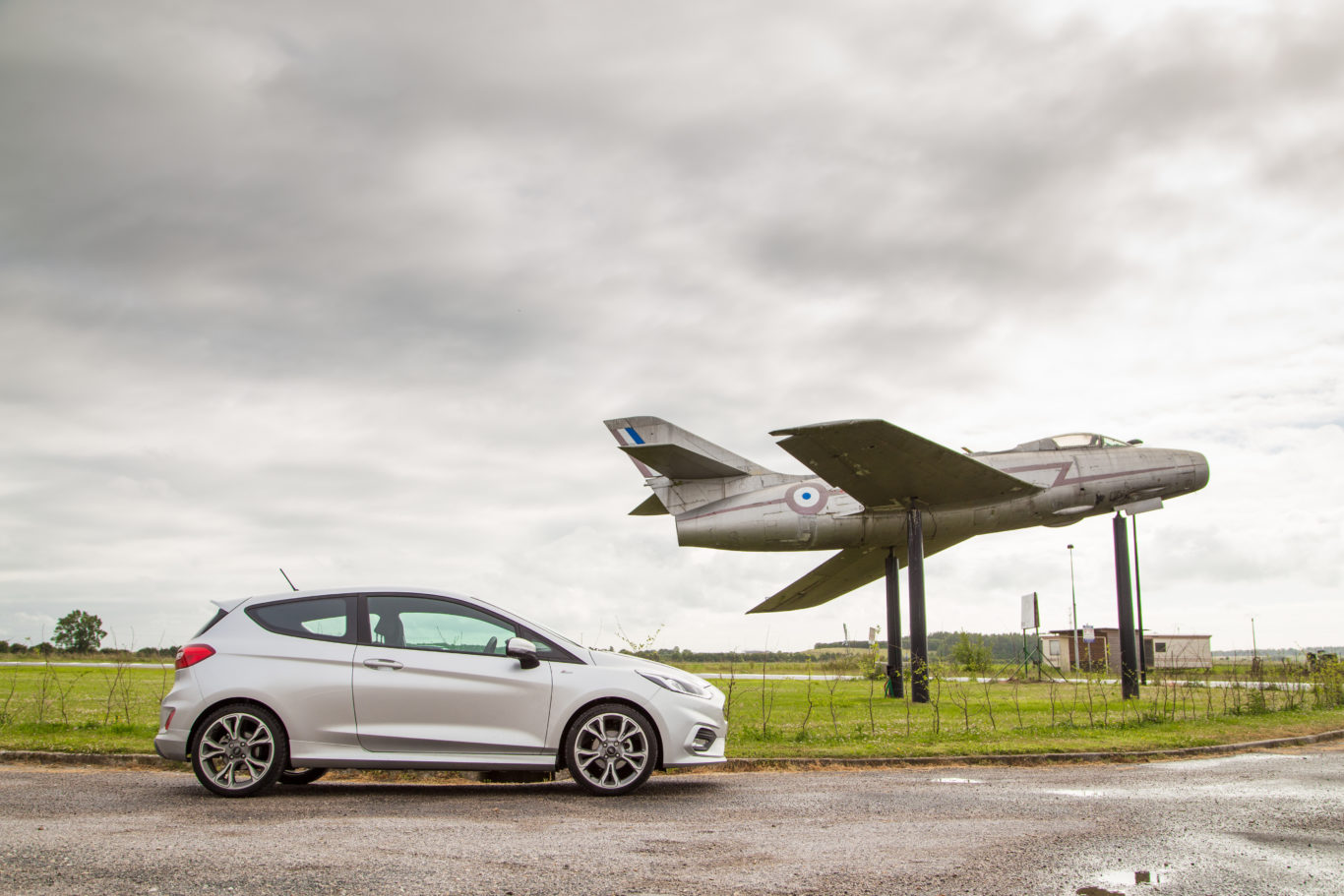 The Fiesta was joined by several different types of vehicles