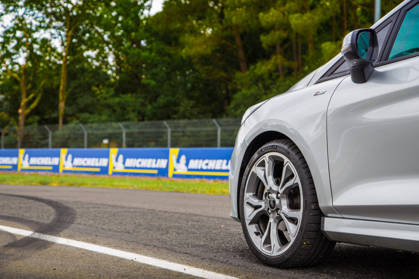 The Fiesta rides on large 18-inch alloys