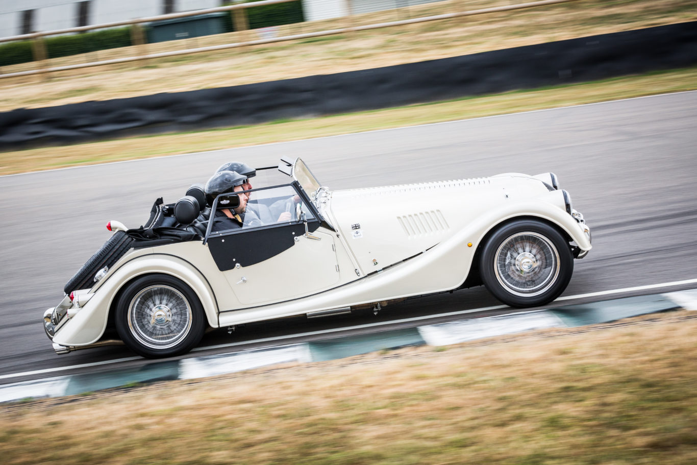 The Morgan handled the sweeping bends well