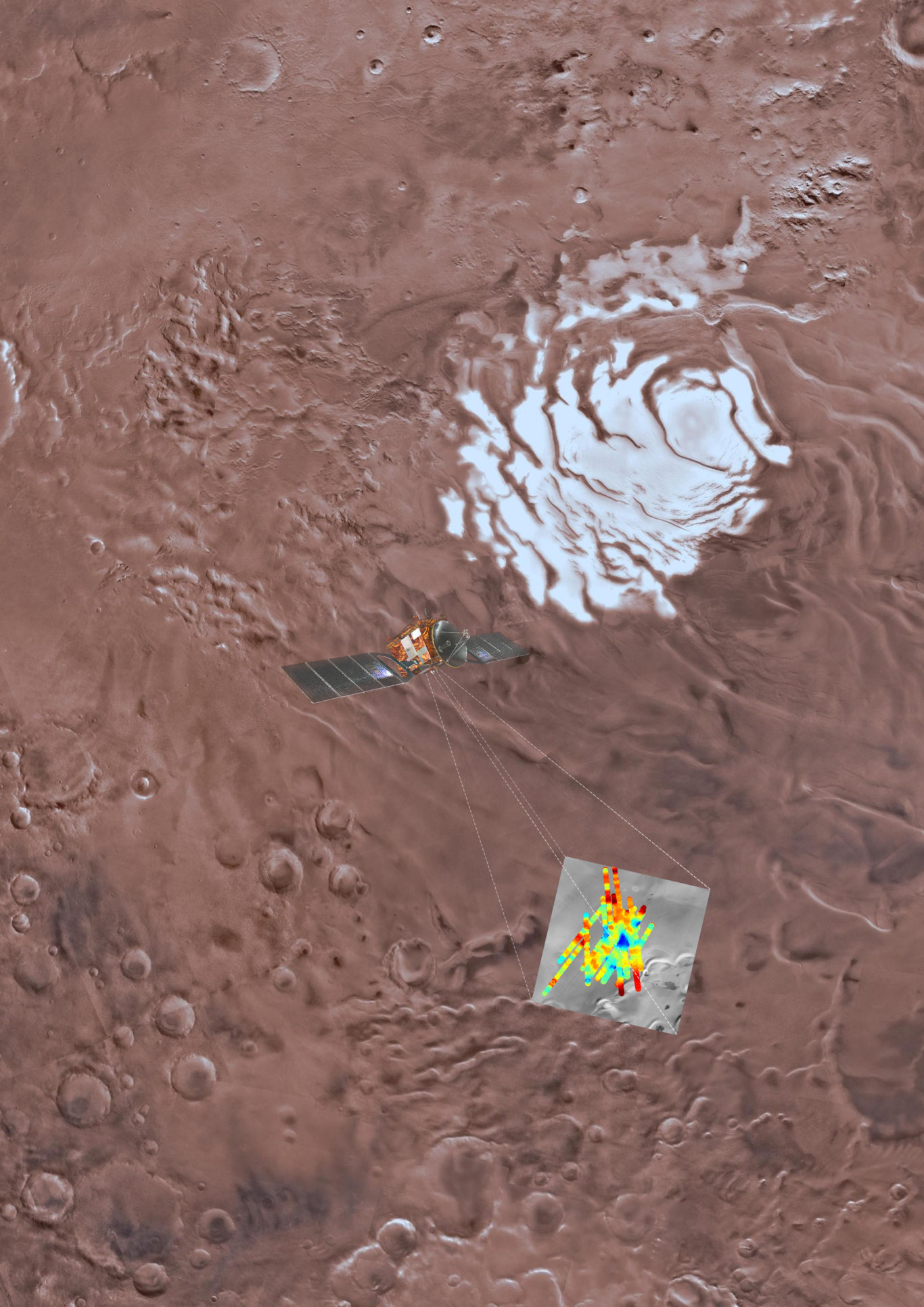 Giant liquid water lake found under Martian ice | Bradford Telegraph ...
