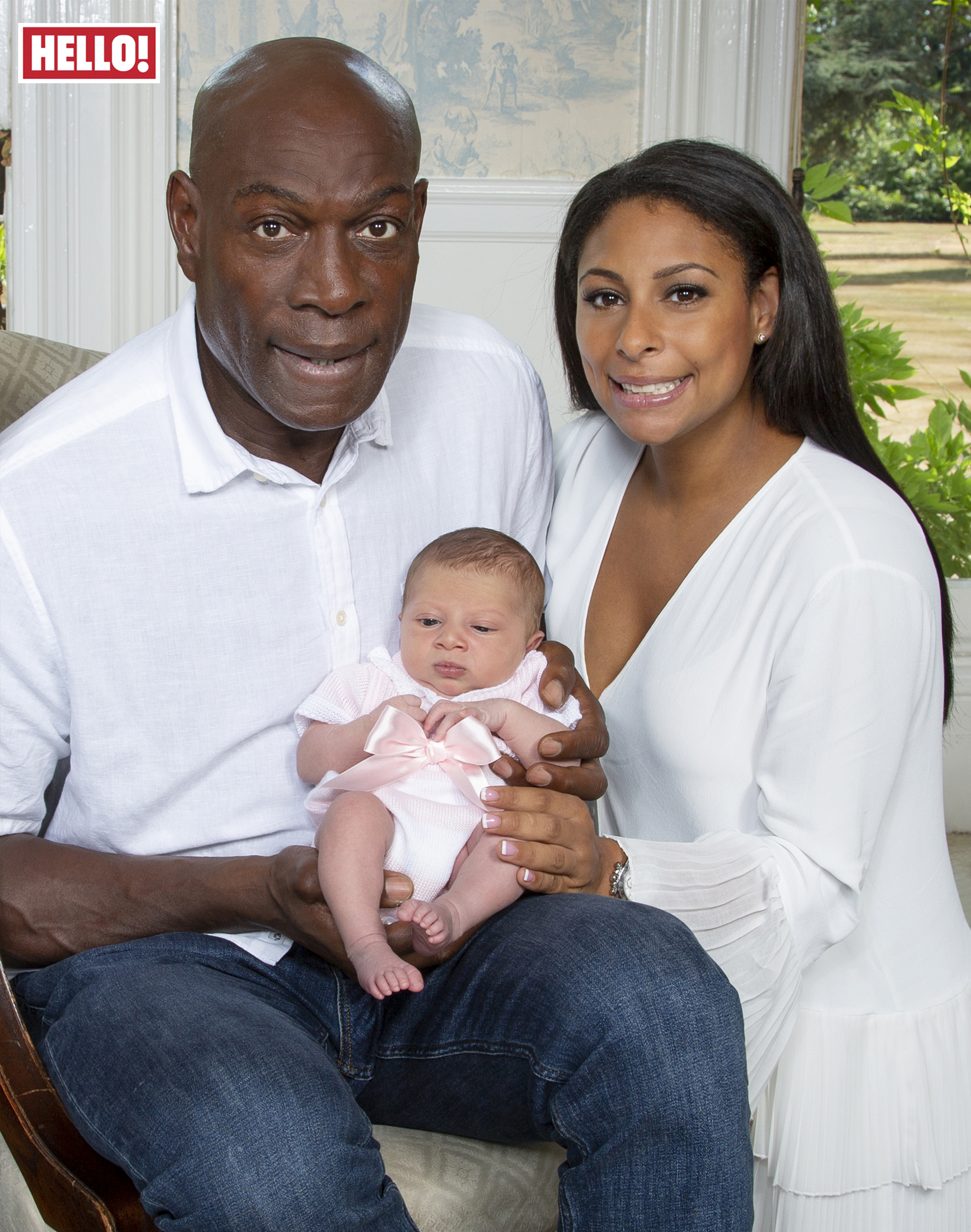 Frank Bruno and daughter Rachel Bruno-Hardy in Hello! magazine