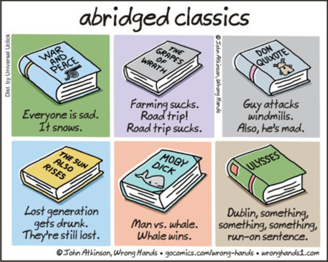 Abridged classics cartoon.