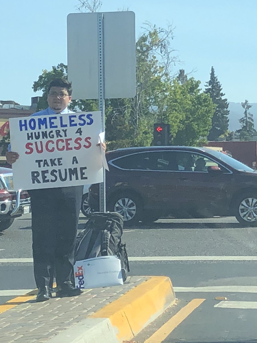 David on the side of the road