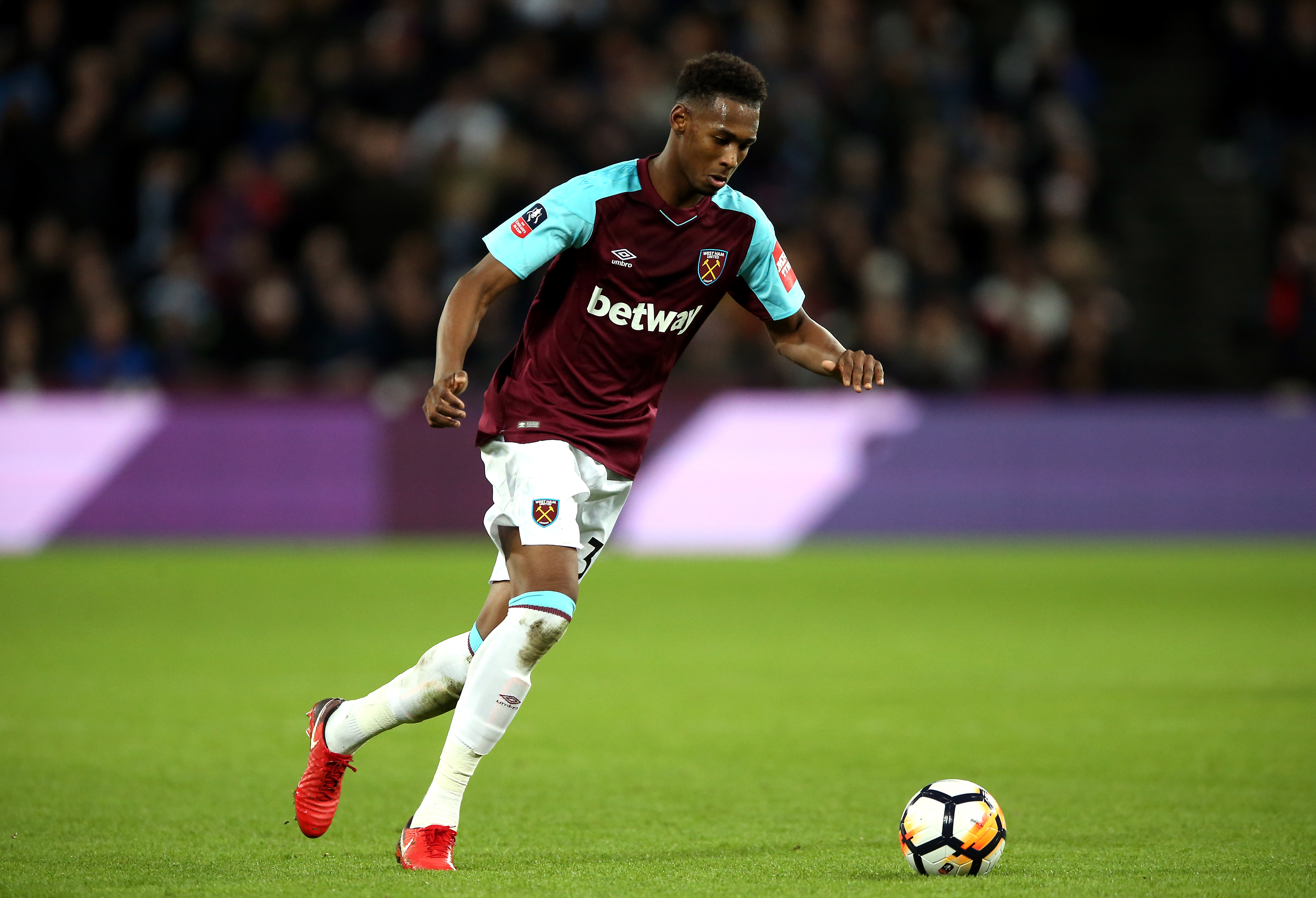 West Ham United's Reece Oxford during an FA Cup replay
