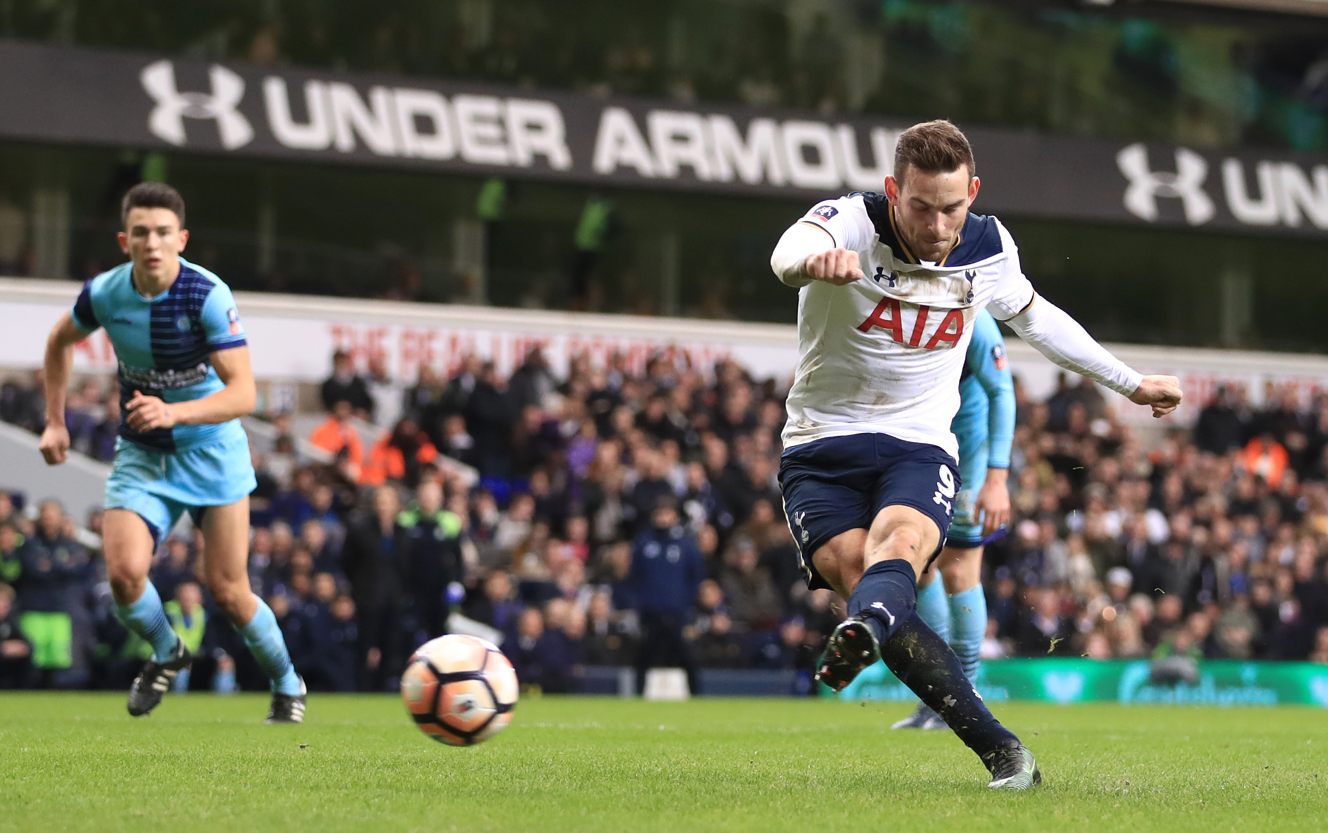 Tottenham Hotspur's Vincent Janssen scores a goal