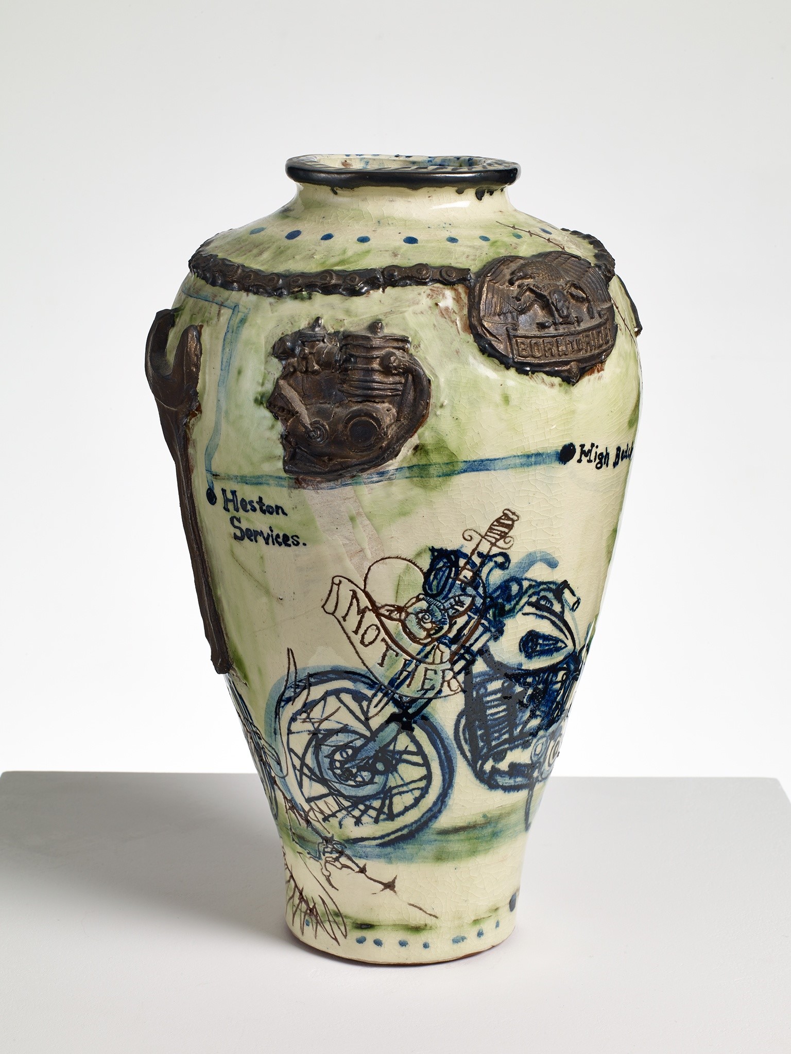 Biker Pot, 1992, Grayson Perry (Courtesy the artist and Victoria Miro, London / Venice)