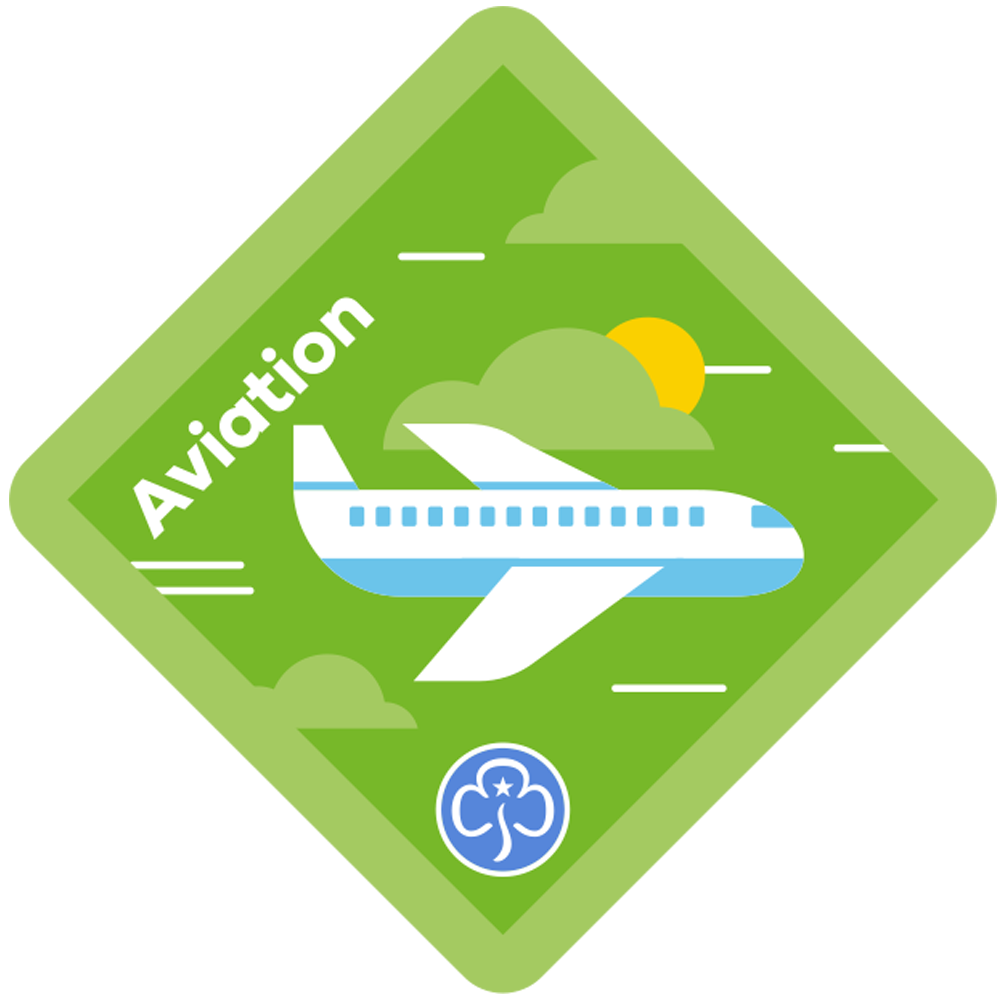 The new aviation badge for Brownies (Girlguiding/PA)