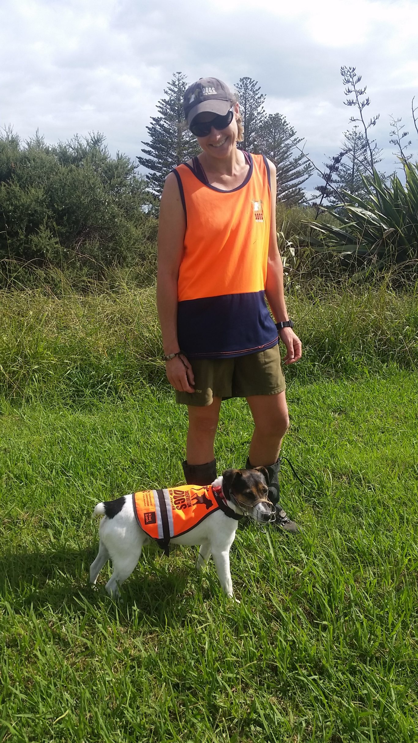 Angela Newport and the fox terrier have a special bond.