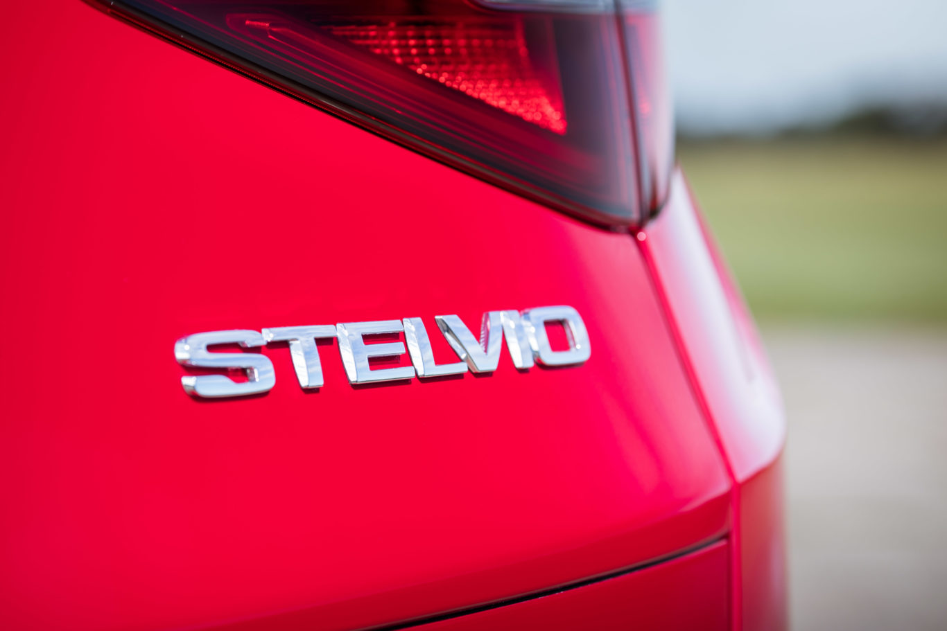 Chrome badging helps to give the Stelvio a premium look