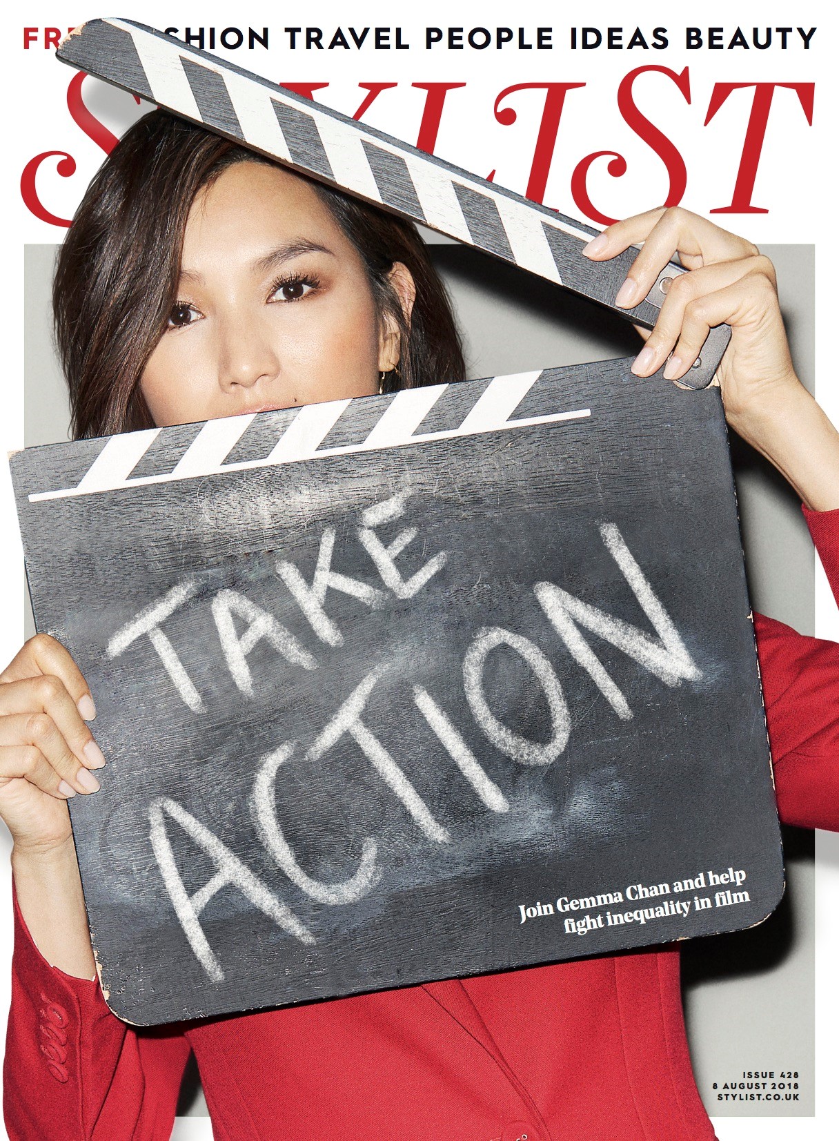 Gemma Chan on the cover of Stylist magazine (Stylist) 