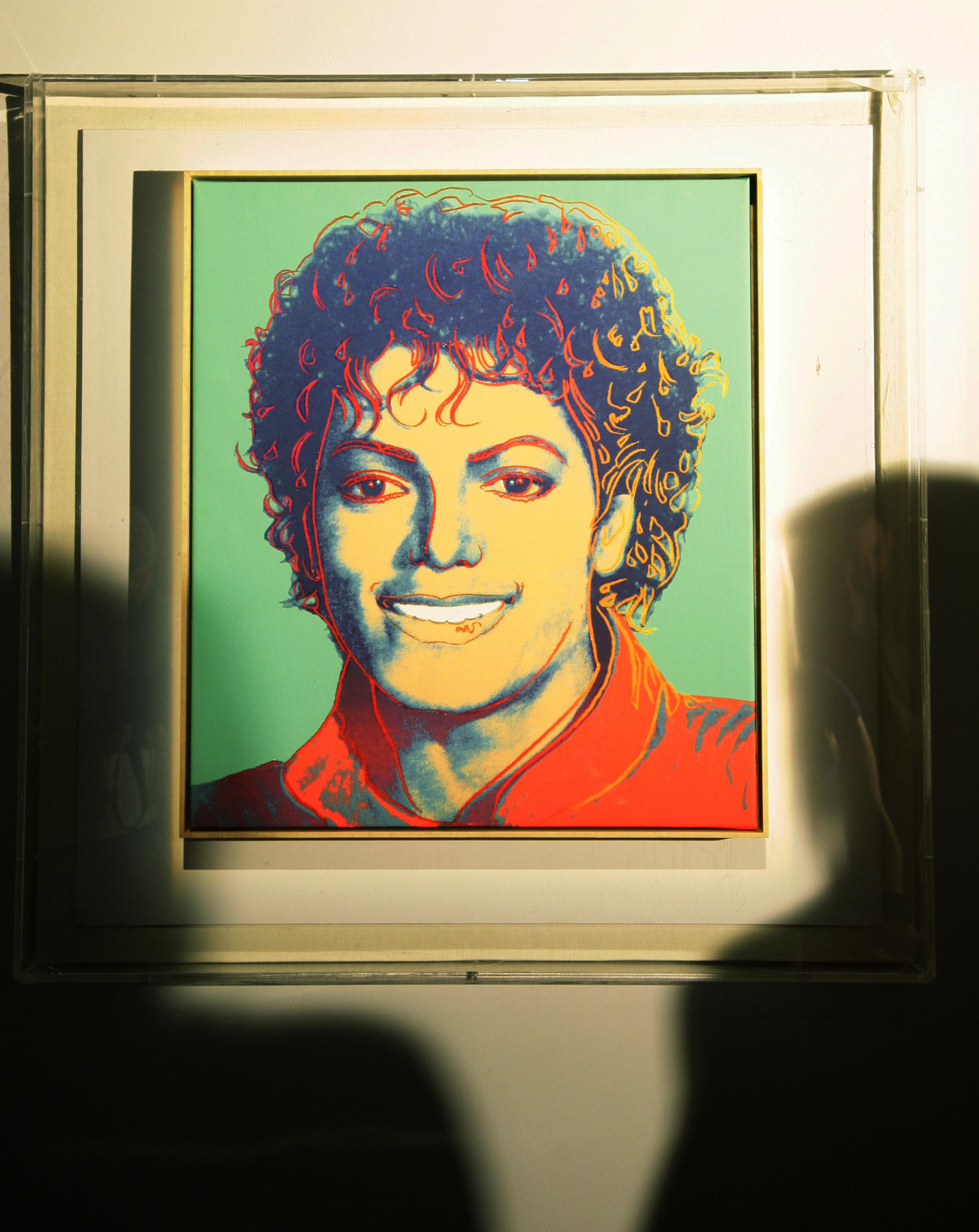 A Warhol painting of Michael Jackson