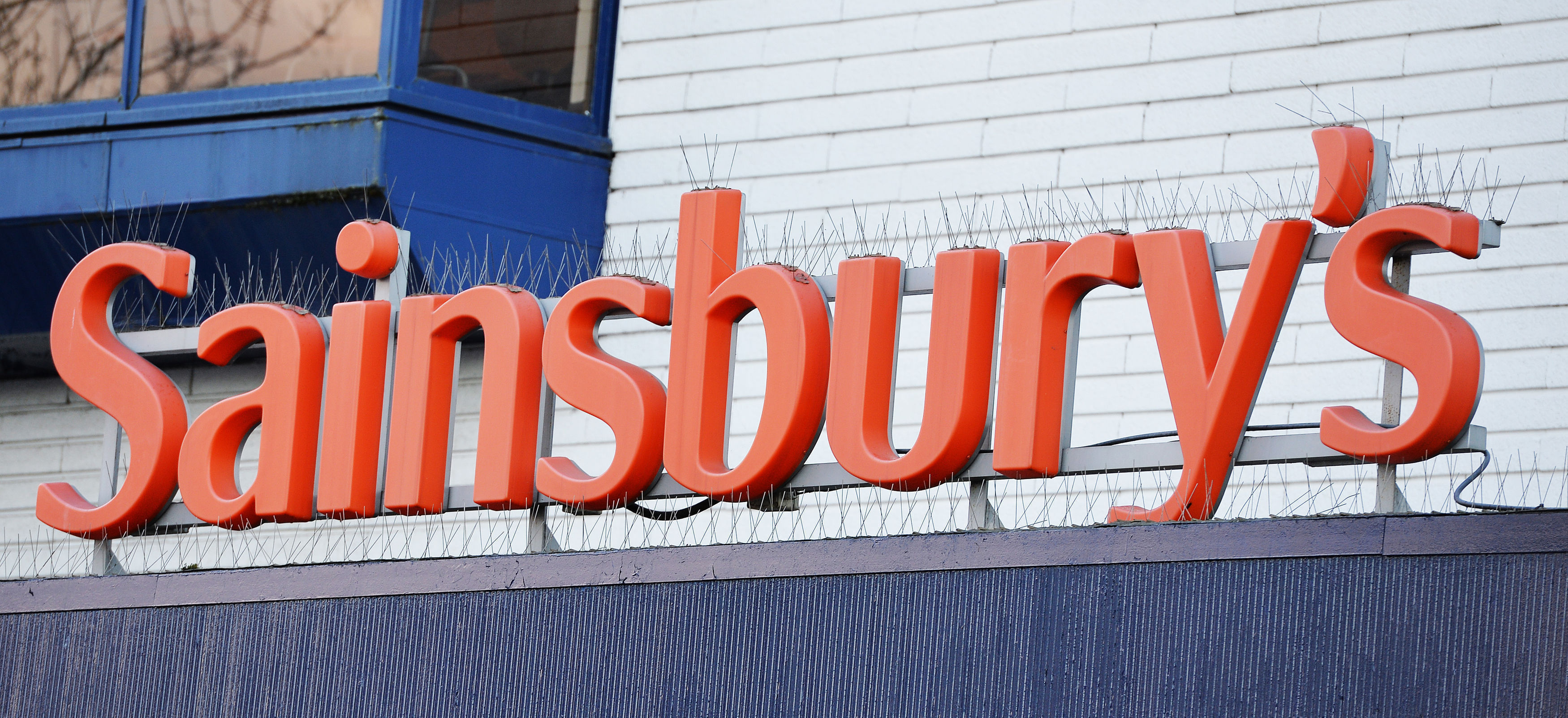 A photo of a Sainsbury's sign