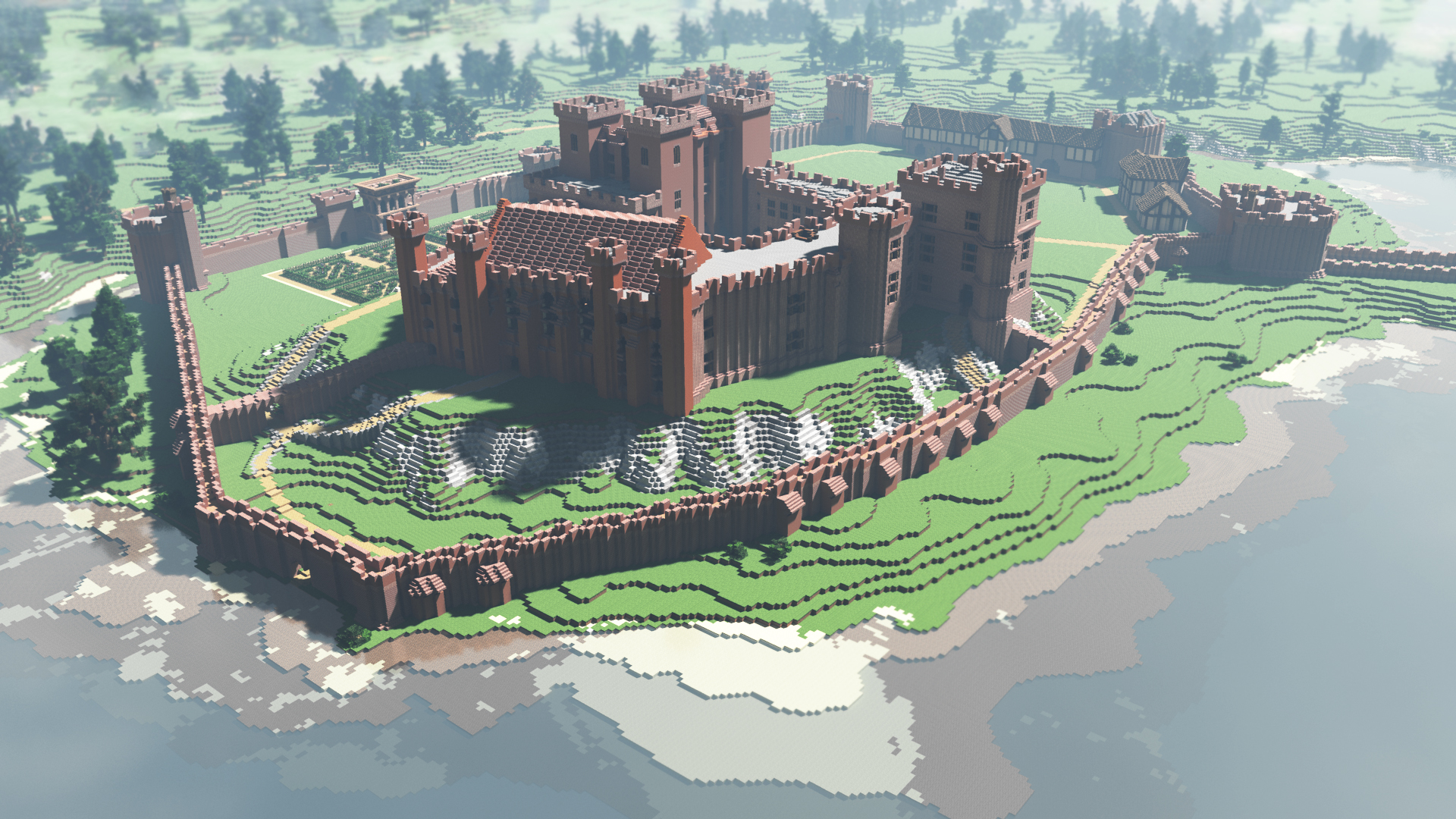 Kenilworth Castle in Minecraft