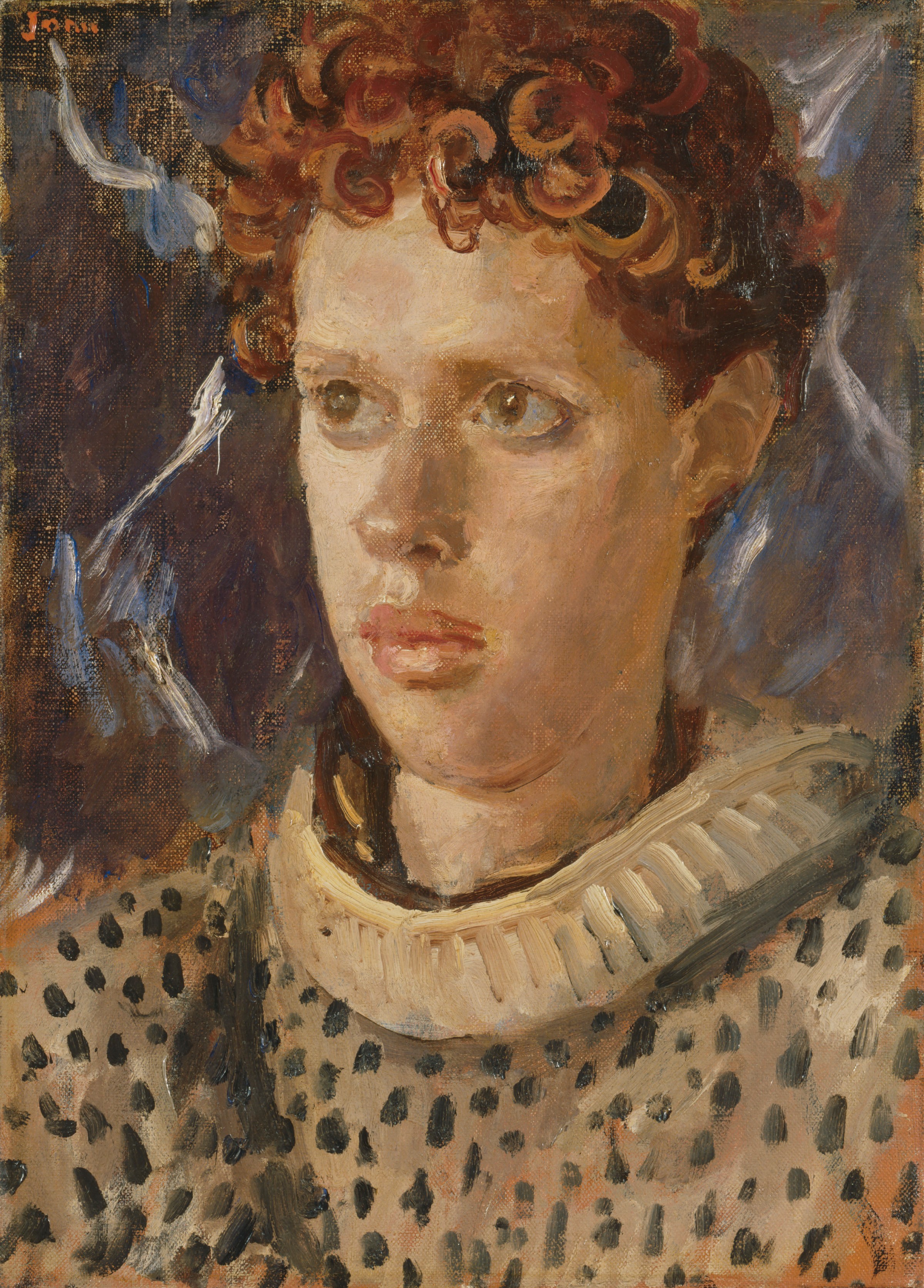 A portrait of Dylan Thomas by August John (National Portrait Gallery)