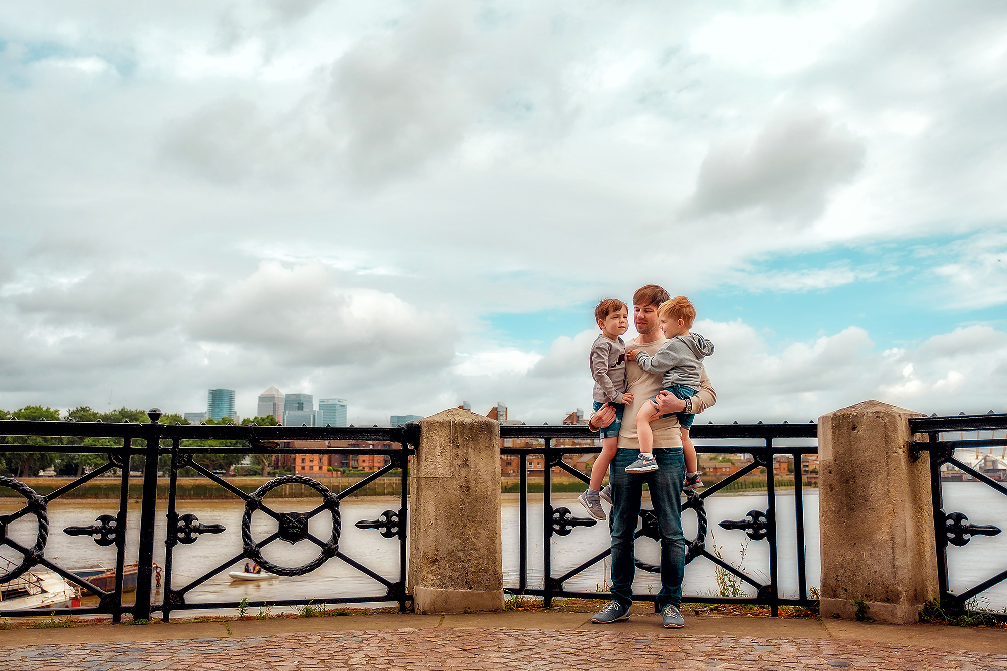 TheDadLab creator Sergei Urban and his children